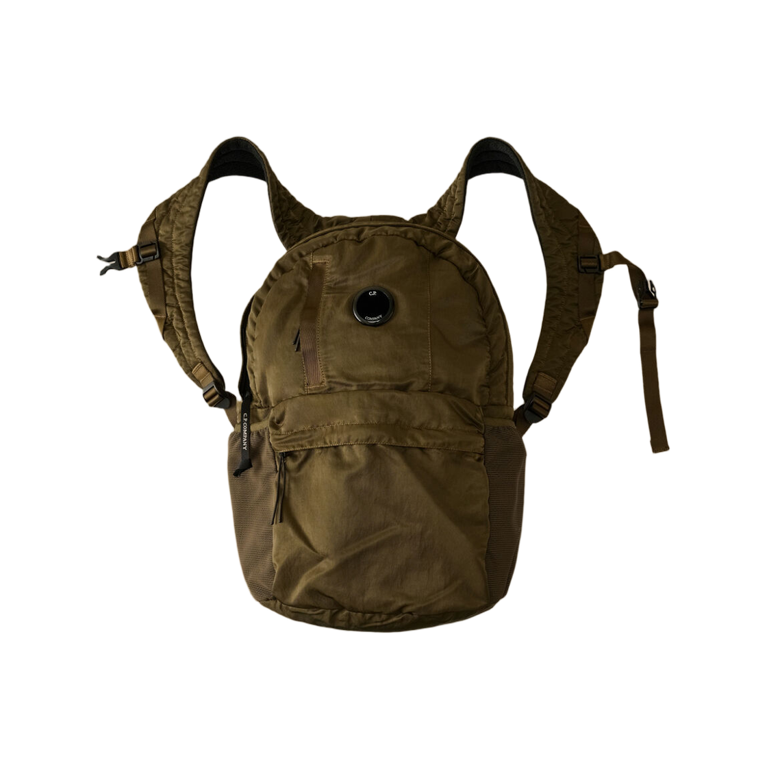 C.P. 컴퍼니 나일론 B 렌즈 백팩 아이비 그린 - 25FW(C.P. Company Nylon B Lens Backpack Ivy Green - 25FW)