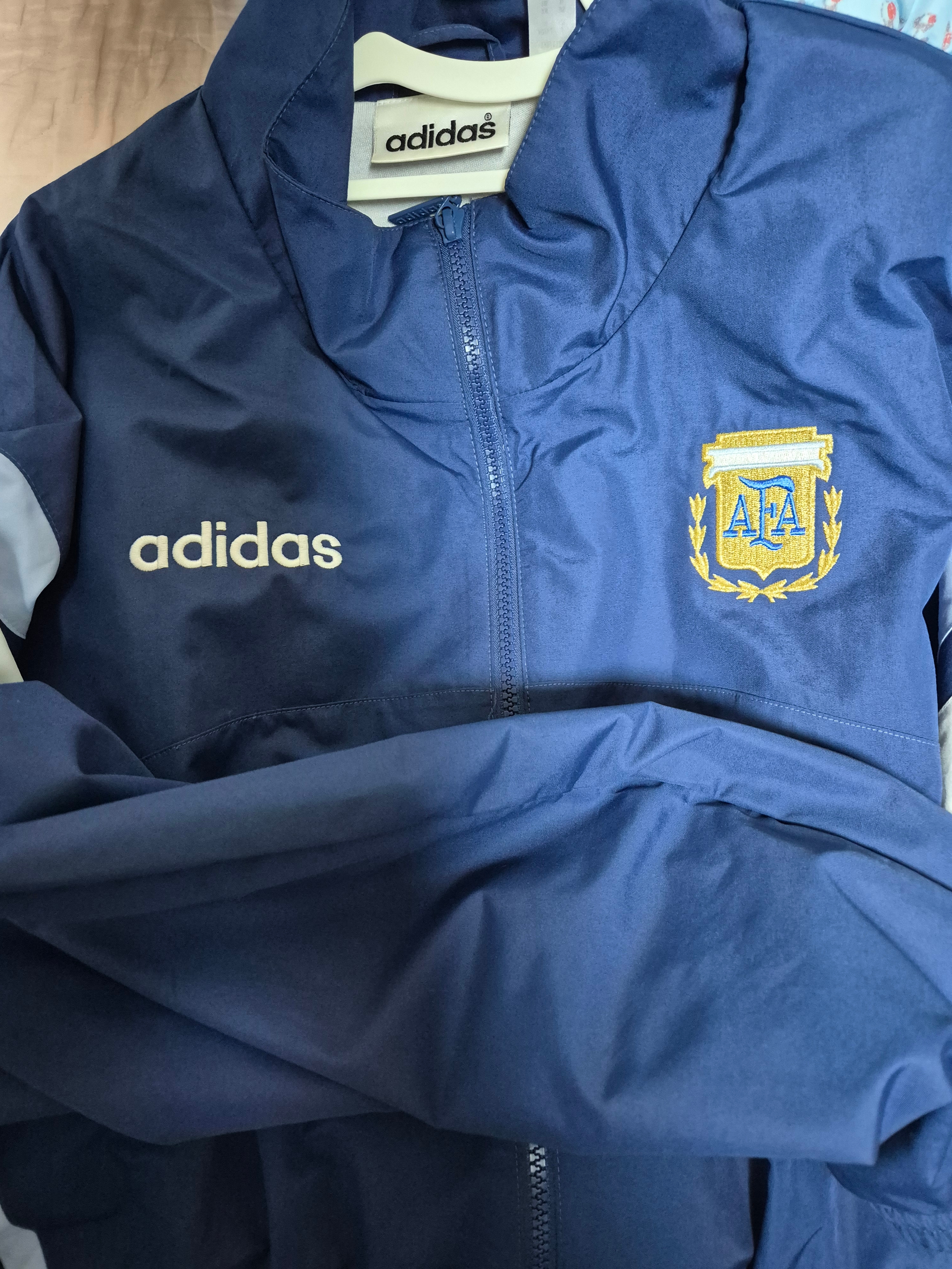 Adidas Argentina 1994 Woven Track Jacket Mute Purple - KR Sizing 착용 스타일