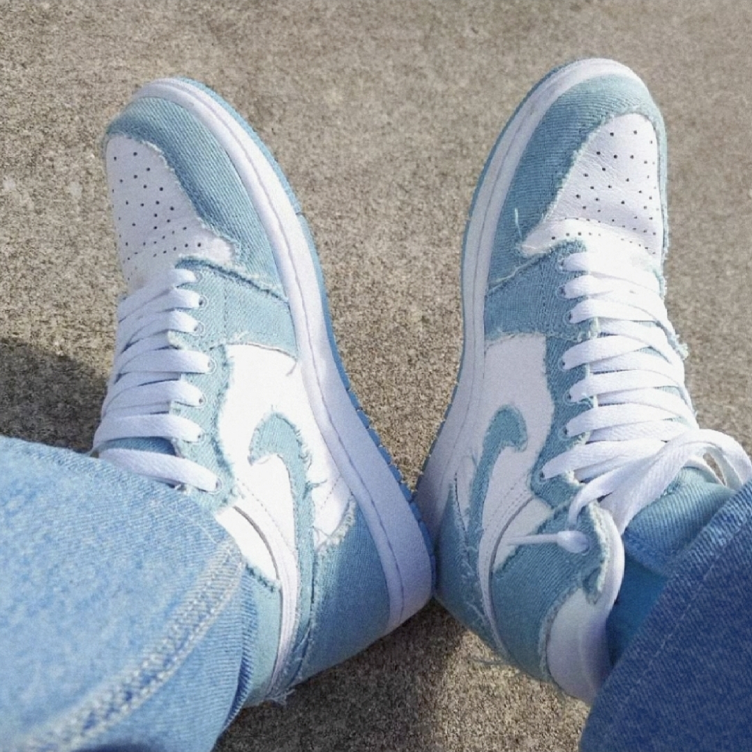 (W) Jordan 1 Retro High OG Denim 착용 스타일