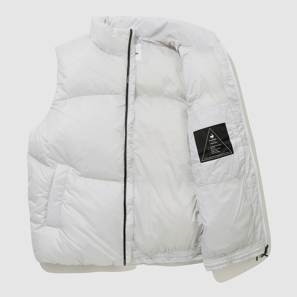 르꼬끄 스포르티브 르에어로 퍼텍스 다운 베스트 - 화이트 QQ423EDVN4(le coq sportif LeAero Pertex Duck Down Vest White Beige) - 4