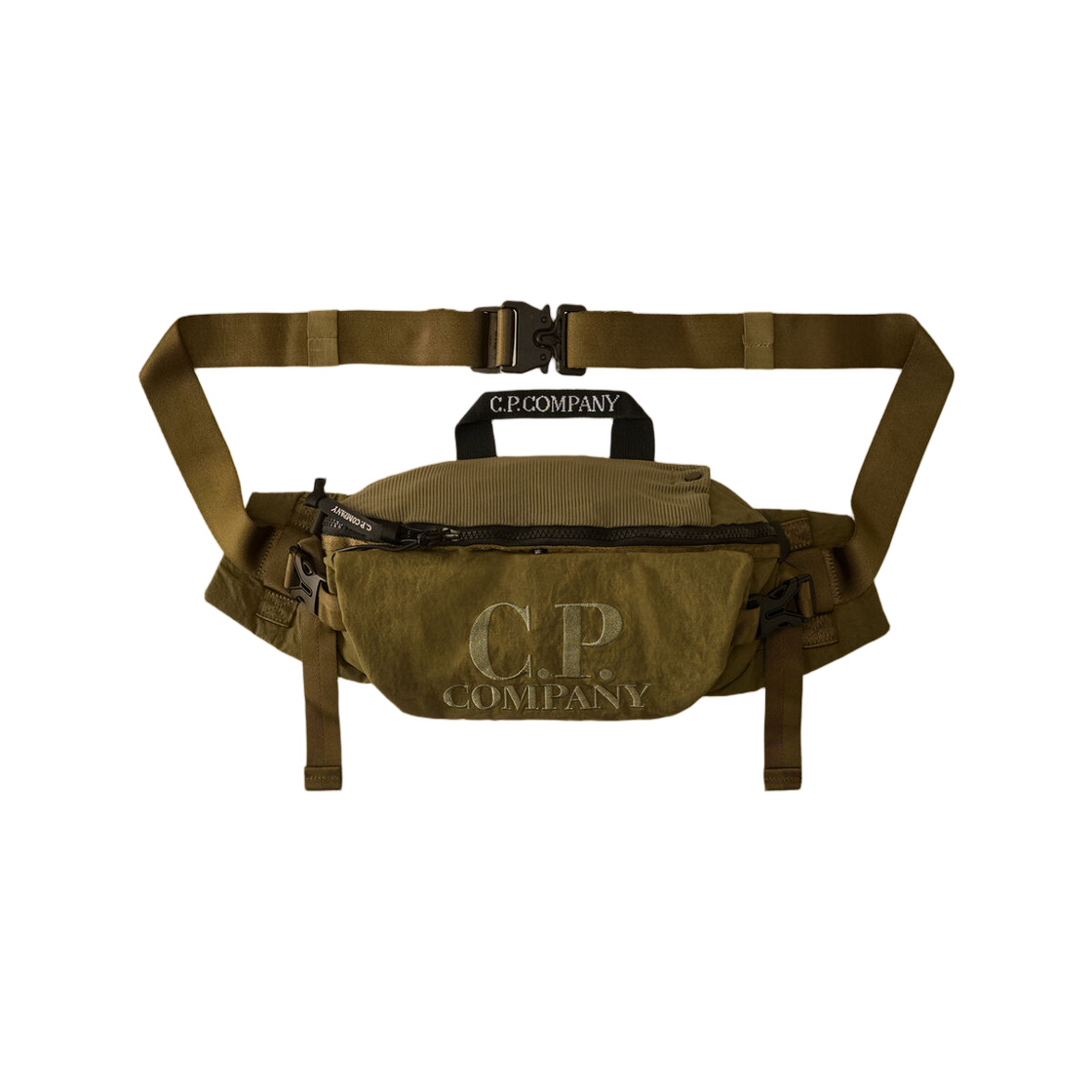 19CMAC194A110188G652 C.P. Company Plain Paper Touch Crossbody Pack Capers Green - 25FW