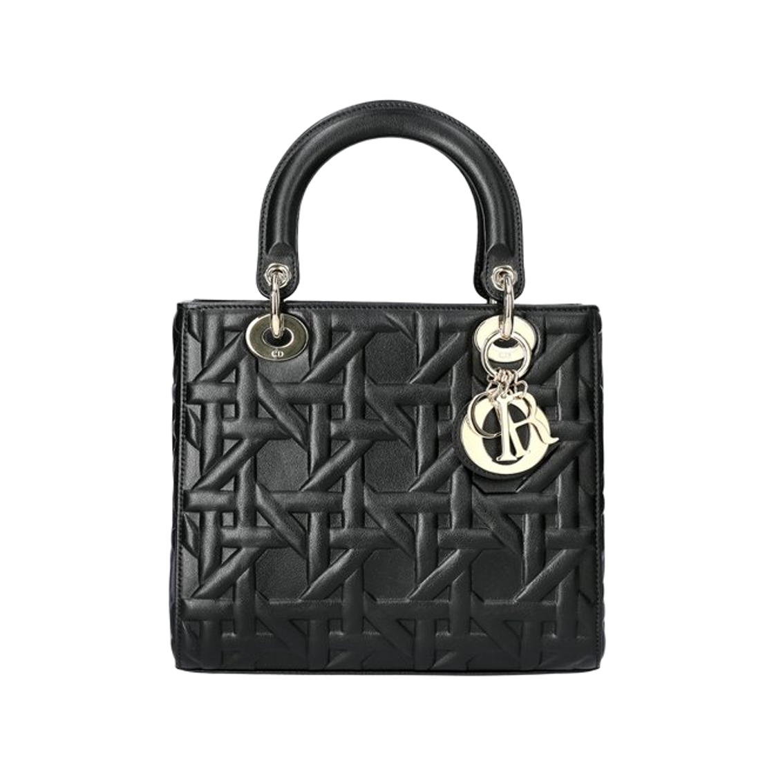 디올 미디움 레이디 백 블랙(Dior Medium Lady Bag Black) - 1