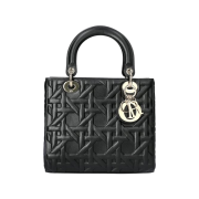 Dior Medium Lady Bag Black