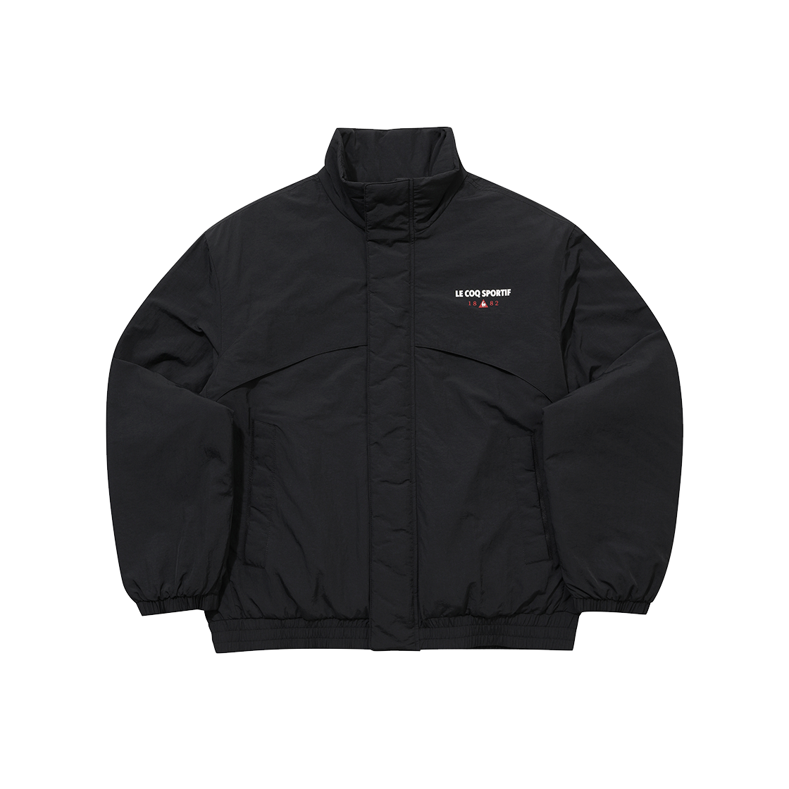 QQ423LPDO1_BLK0 le coq sportif Uni Loose Fit Padded Jacket Black