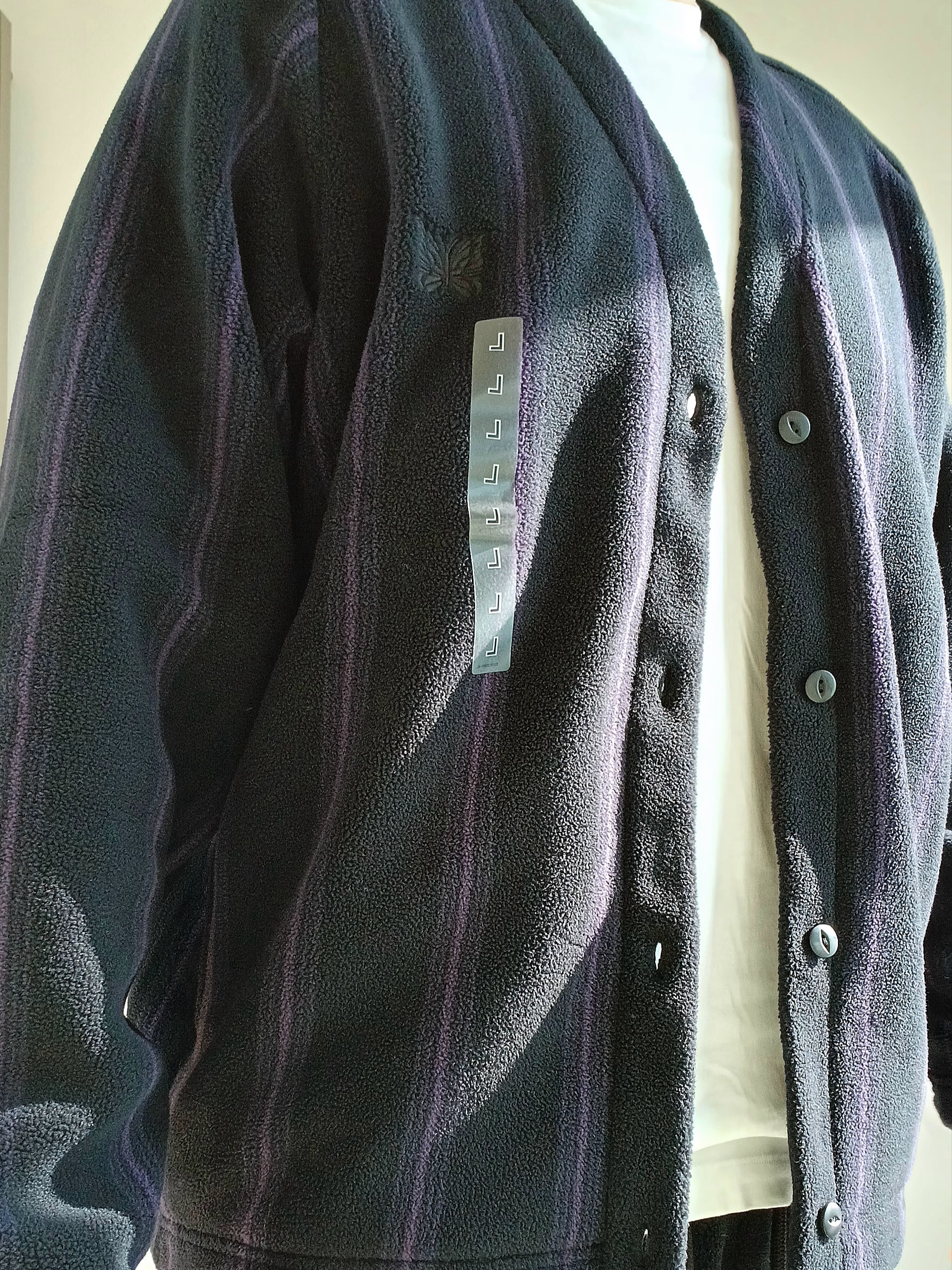 Uniqlo x Needles Fleece Wide Pants Black - KR, UGG x Palace Tasman Slipper Black Camo 착용 스타일 - 4