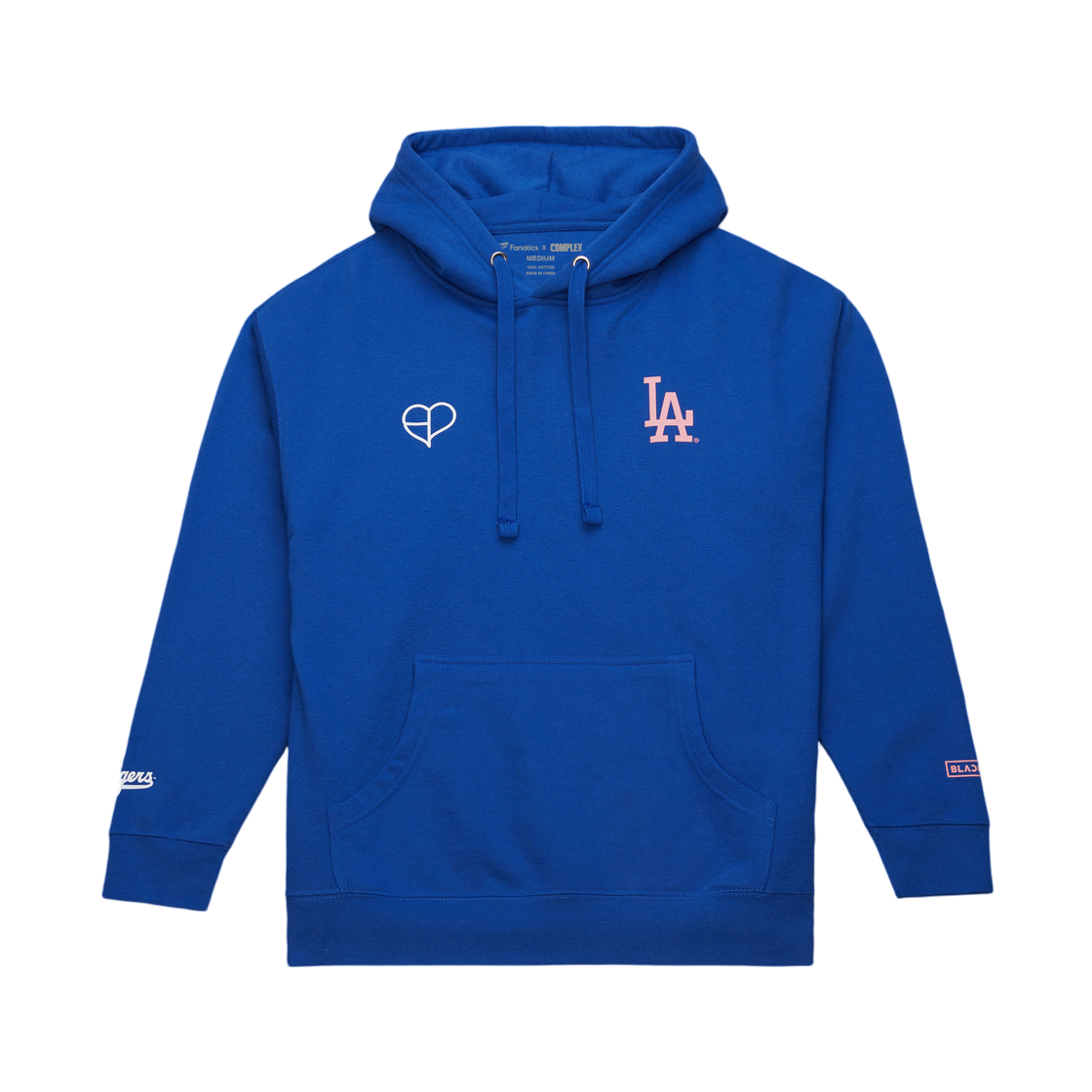블랙핑크 뛰어 x 다저스 후드 로얄 블루(Blackpink Jump x Dodgers Hoodie Royal Blue)