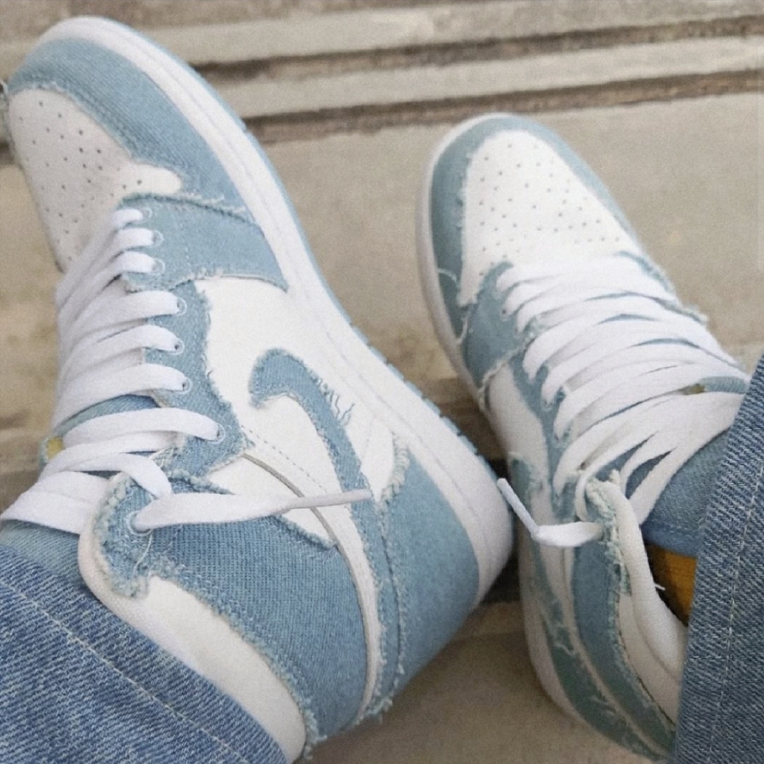 (W) Jordan 1 Retro High OG Denim 착용 스타일