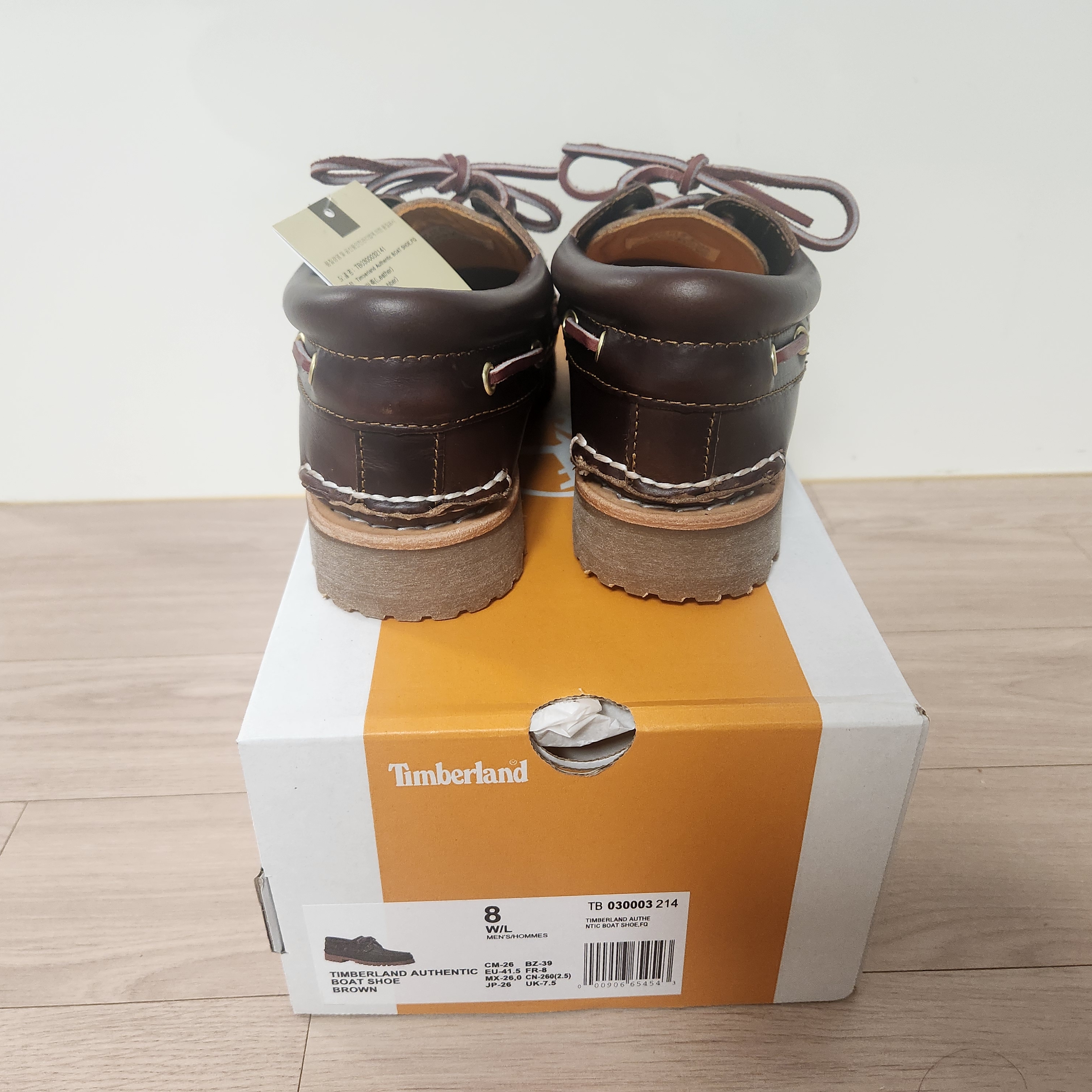 Timberland Classic 3-Eye Boat Shoes Brown - Wide 착용 스타일 - 3