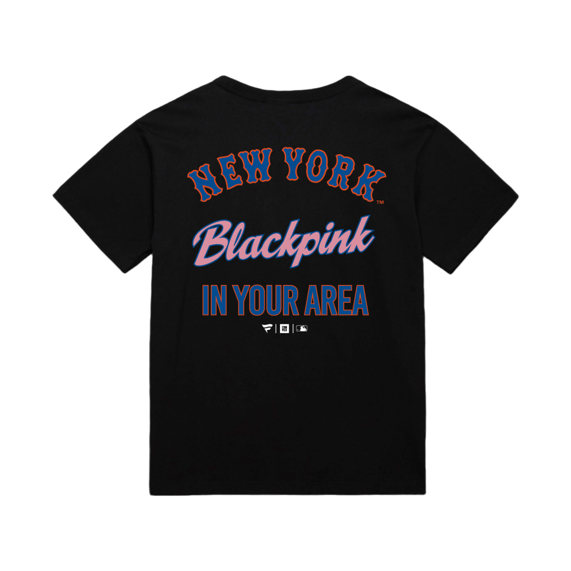 블랙핑크 뛰어 x 메츠 티셔츠 블랙(Blackpink Jump x Mets T-Shirt Black) - 2