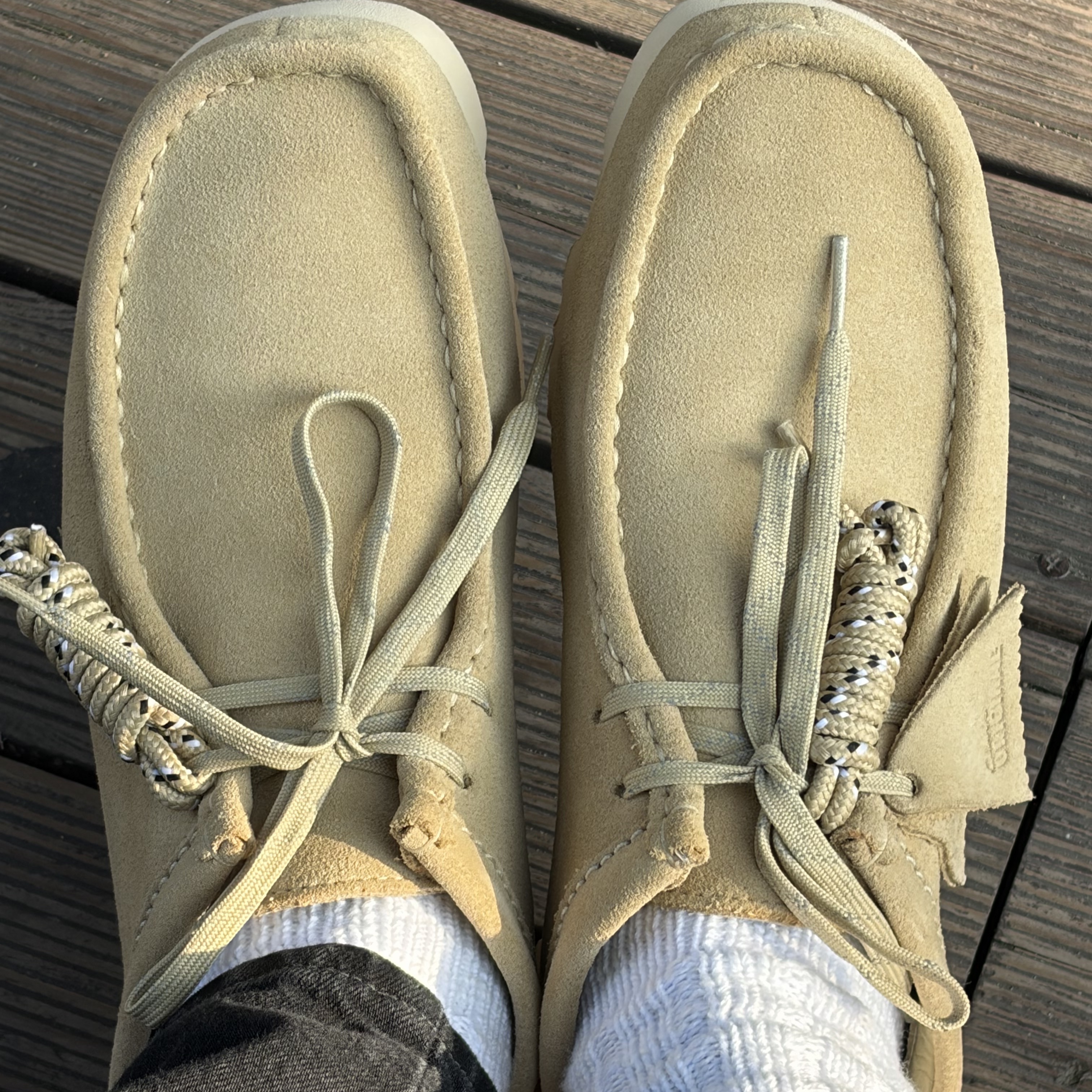 Clarks Wallabee GTX Maple Suede - 25FW 착용 스타일