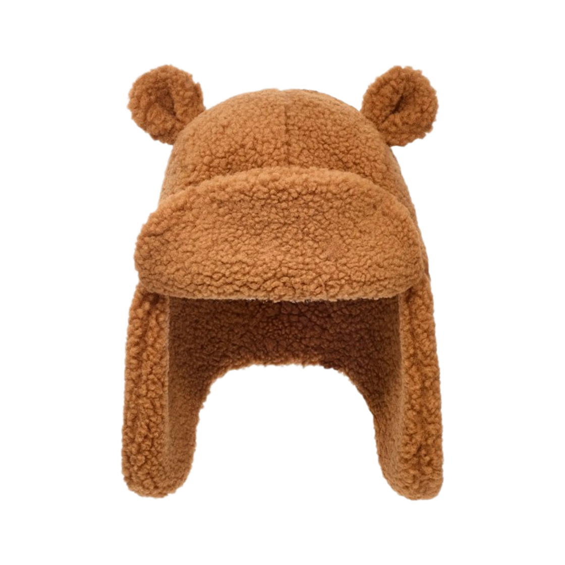 101500-CHE (Kids) UGG UGGfluff Trapper Hat Chestnut