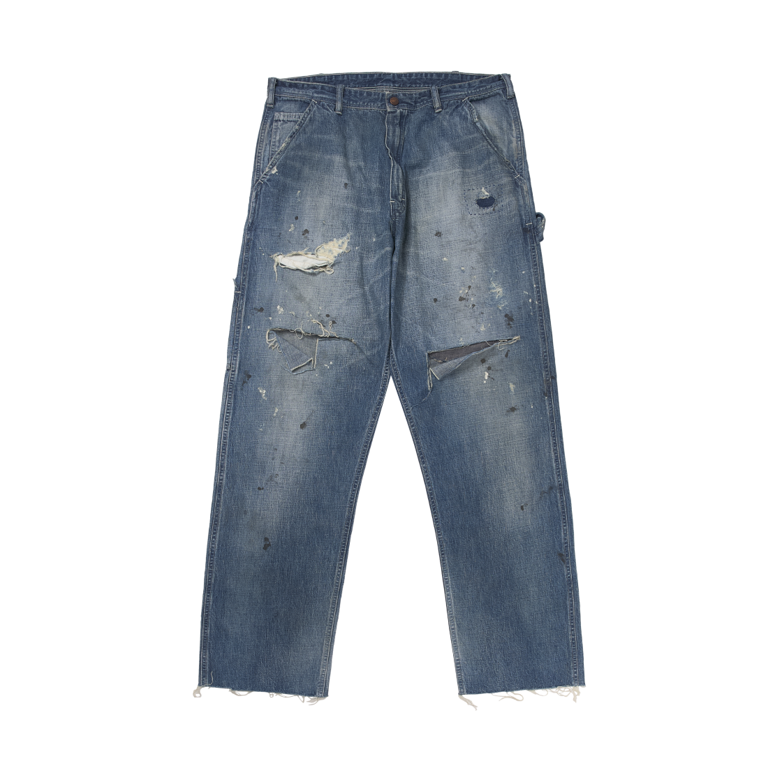 YS8-0000-051 Saint Mxxxxxx Painter Denim Pants Blue - 24SS