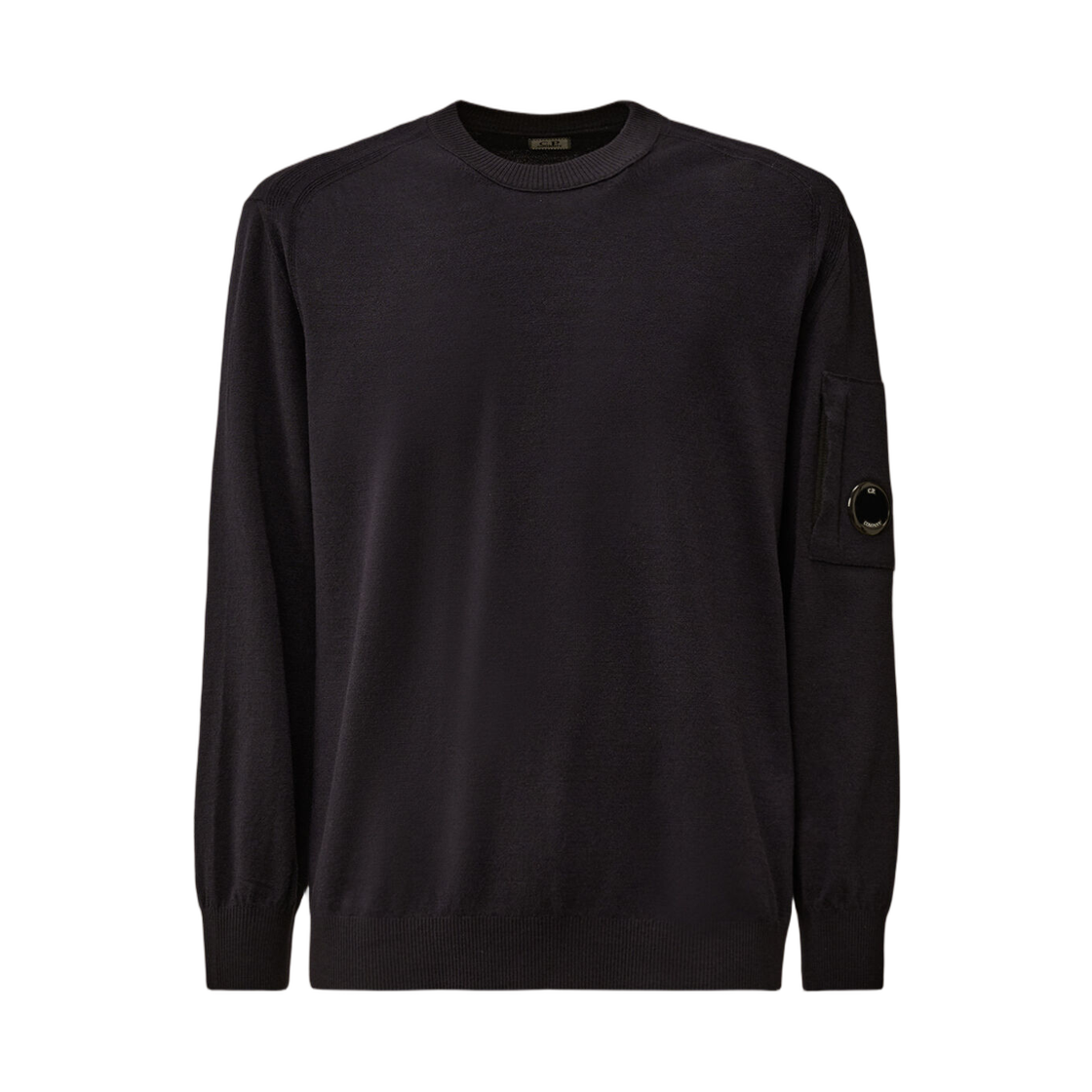 C.P. 컴퍼니 엑스트라파인 메리노 울 크루넥 스웨터 토탈 이클립스 블루 - 25FW(C.P. Company Extrafine Merino Wool Crewneck Sweater Total Eclipse Blue - 25FW)