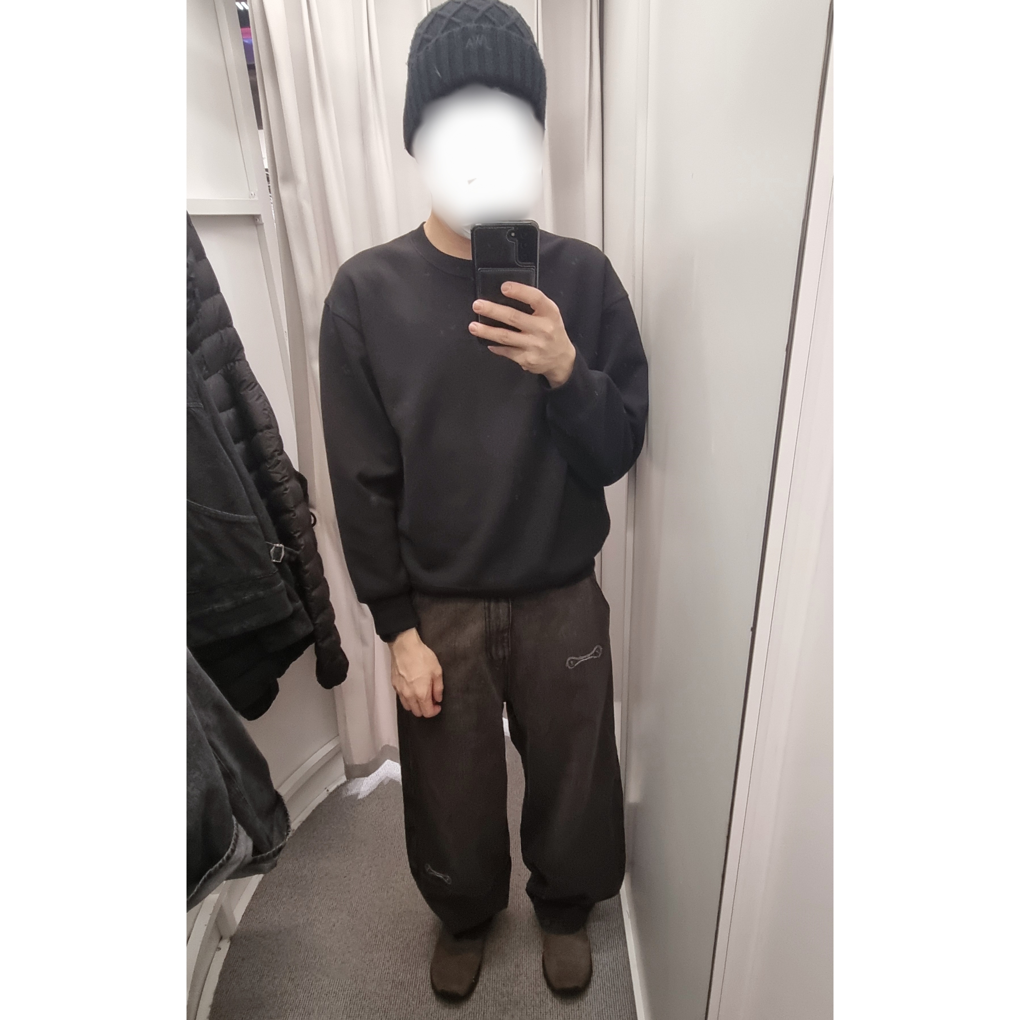 Merrell Winter Moc 3 Gunsmoke, Karactor Wallet Denim Pants Vintage Black (without Card Wallet) 착용 스타일 - 2