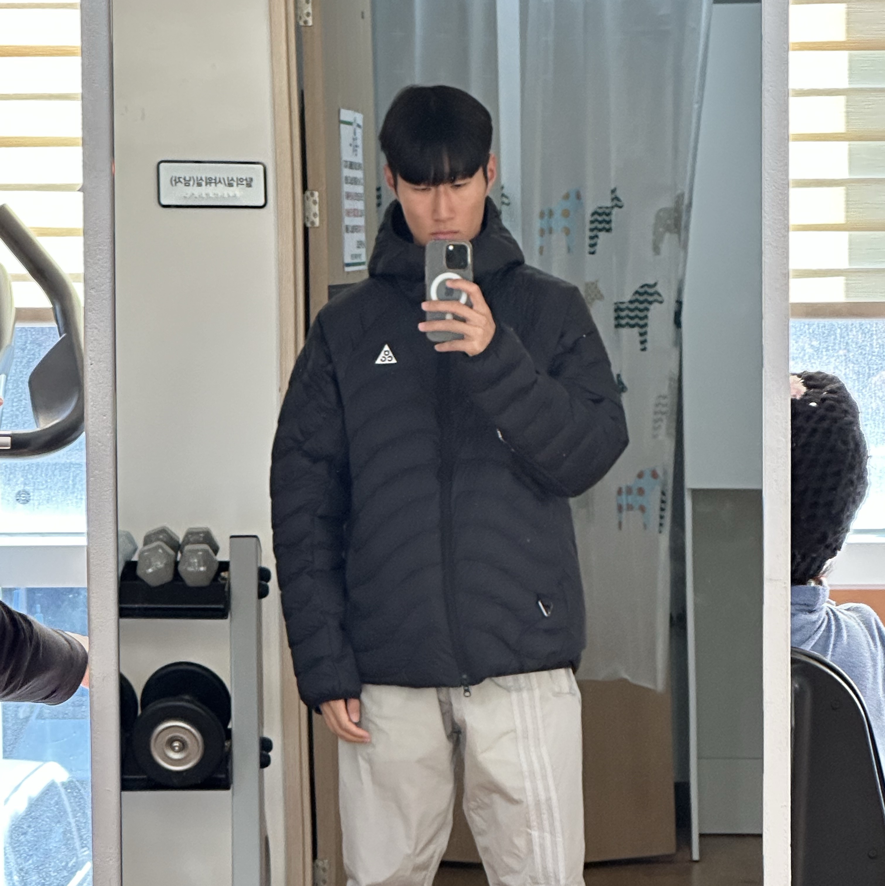 Nike ACG Lava Flow Therma-Fit ADV Jacket Black Summit White - Asia 착용 스타일