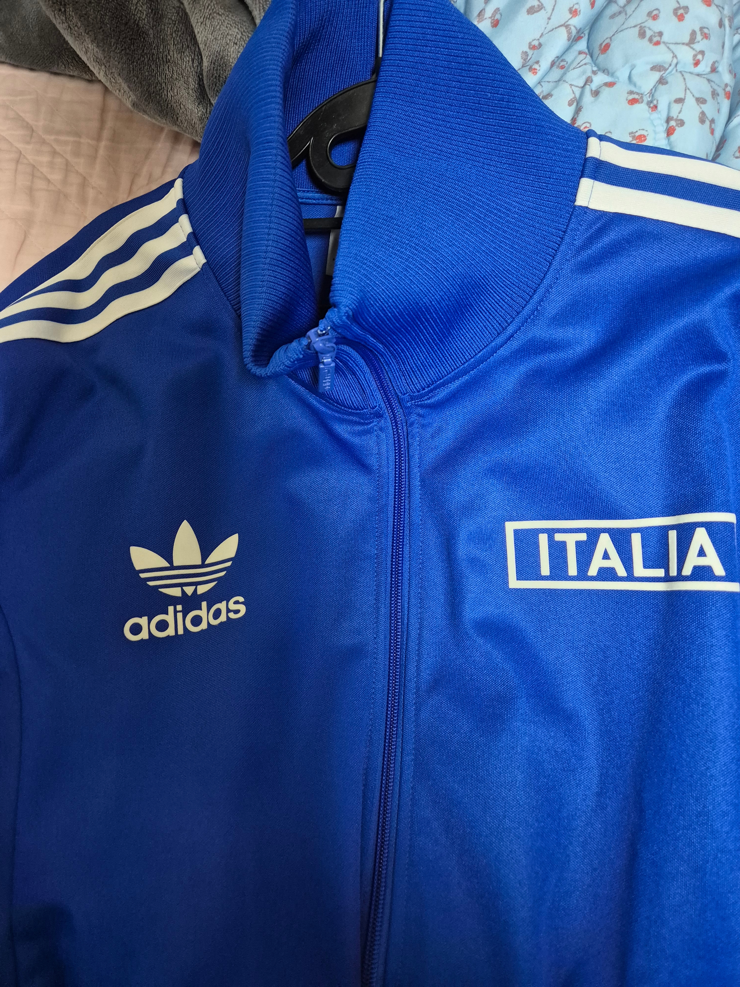 Adidas Italy Beckenbauer Track Top Royal Blue - US Sizing 착용 스타일