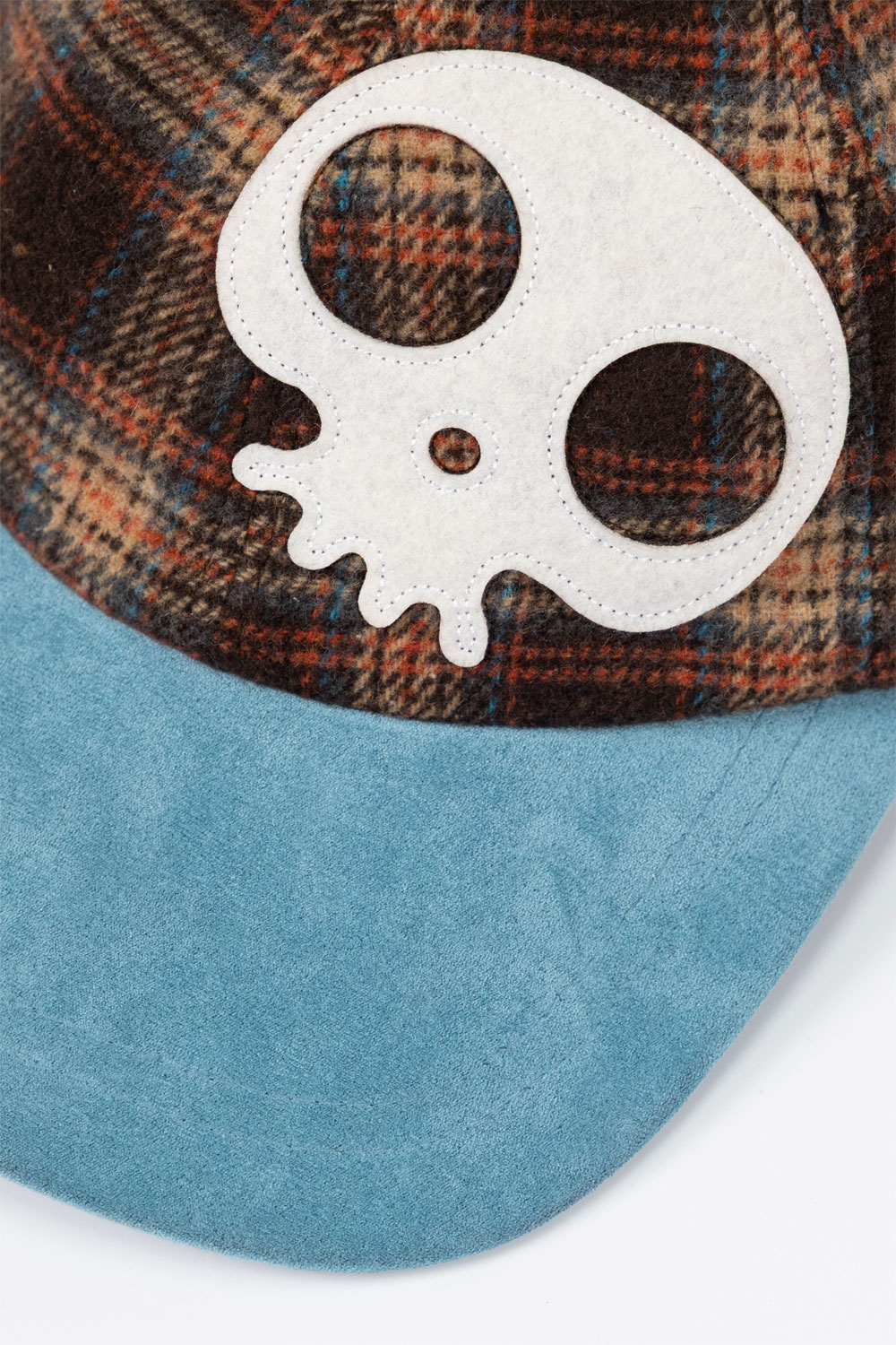 산시 스컬 패치드 플란넬 캡 블루(SANSI Skull Patched Flannel Cap Blue) - 3