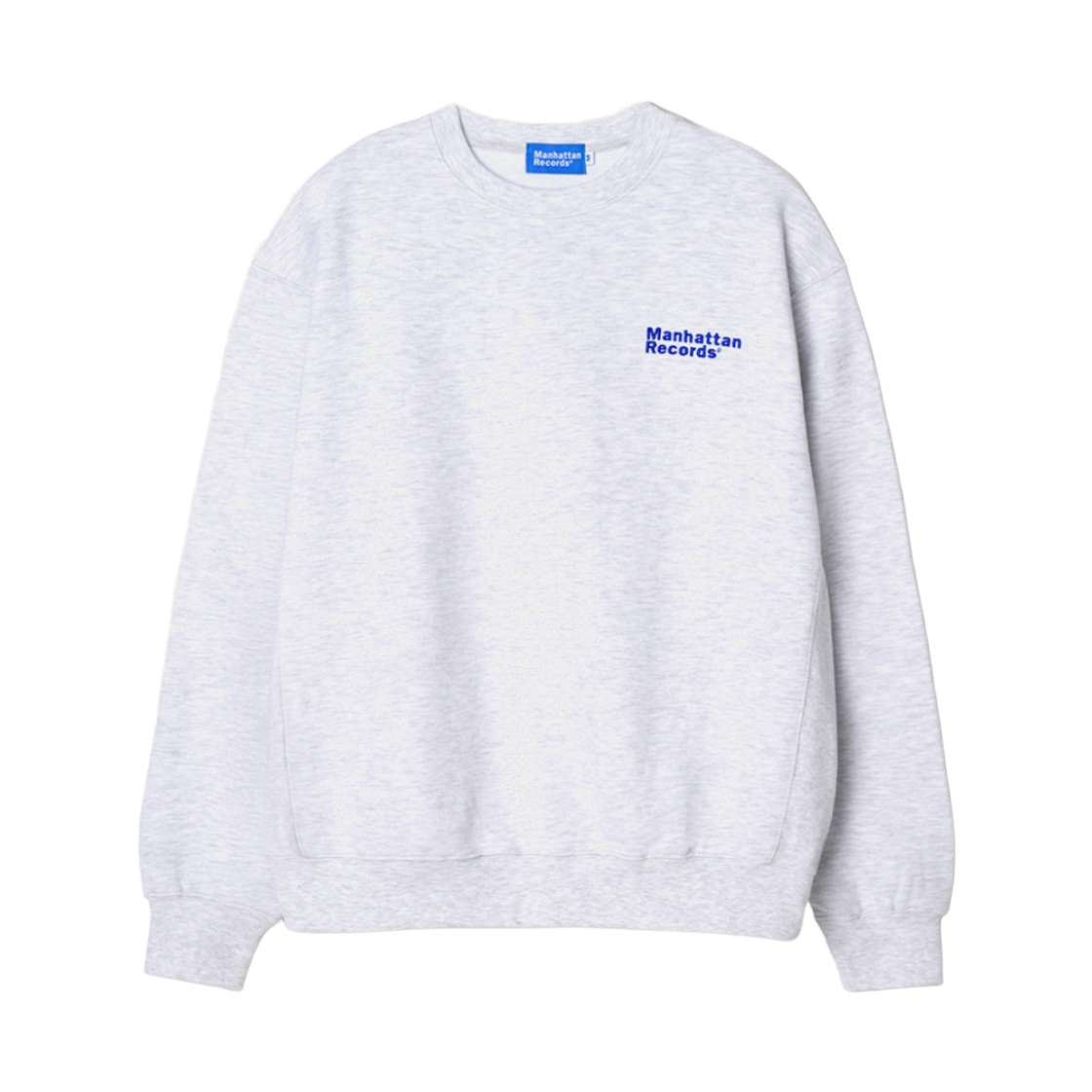 MR24CR001GR Manhattan Records M Logo Crew Neck - Grey