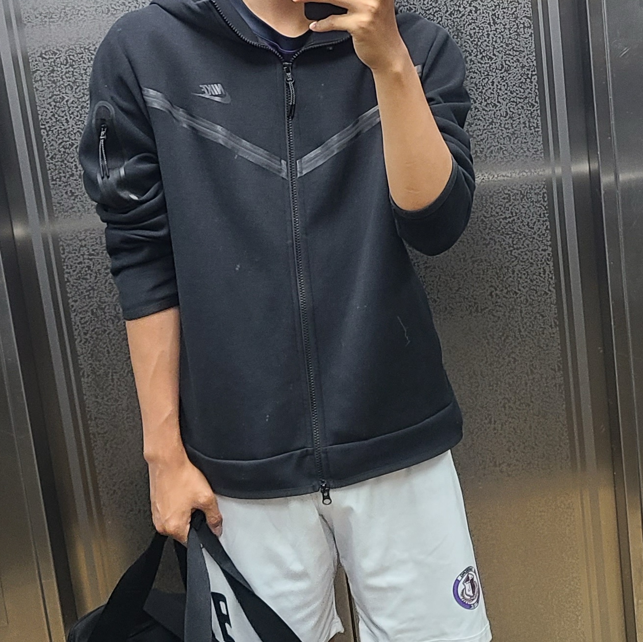 Nike NSW Tech Fleece Full Zip Hoodie Black - Asia 착용 스타일