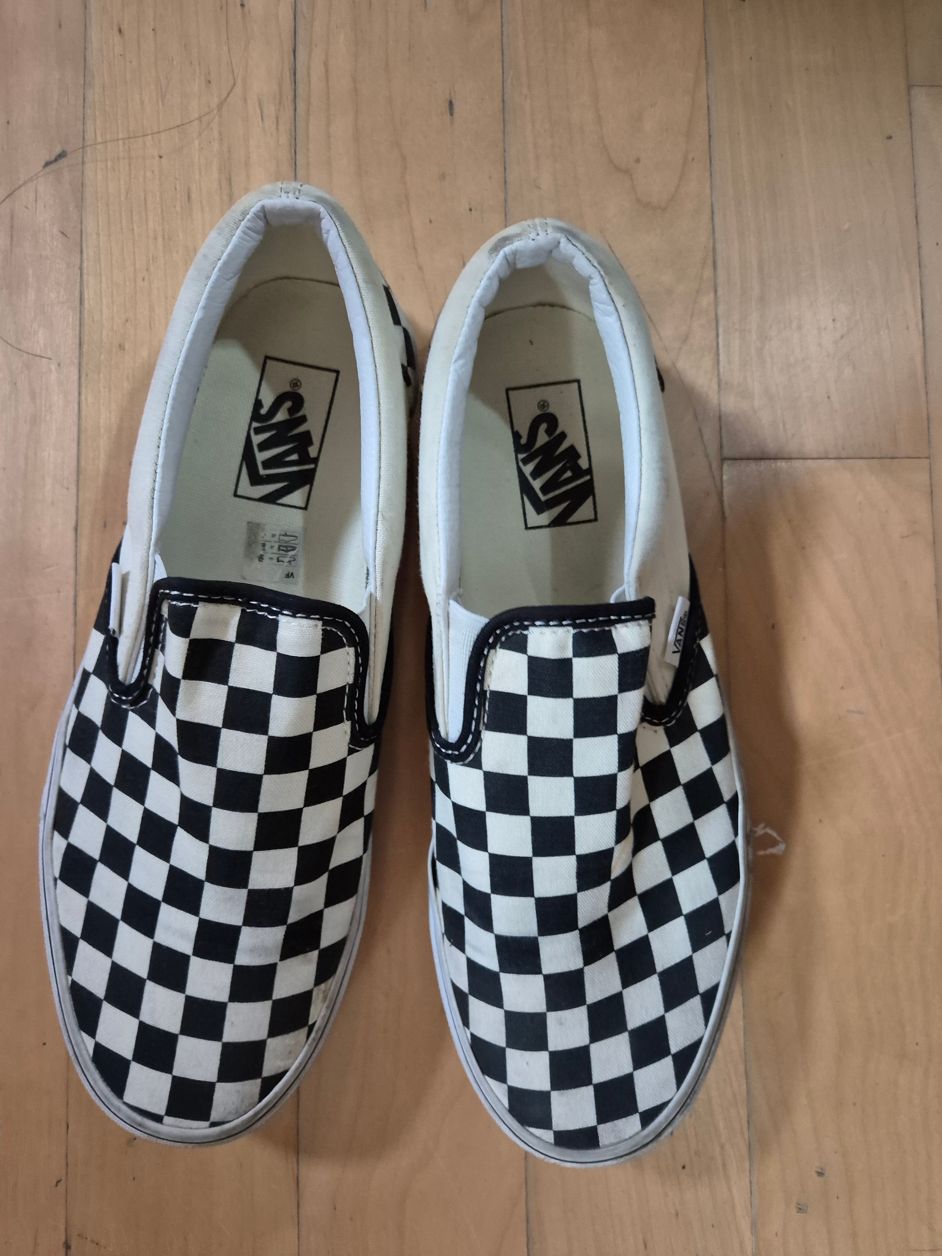 Vans Slip-On Checkerboard 착용 스타일