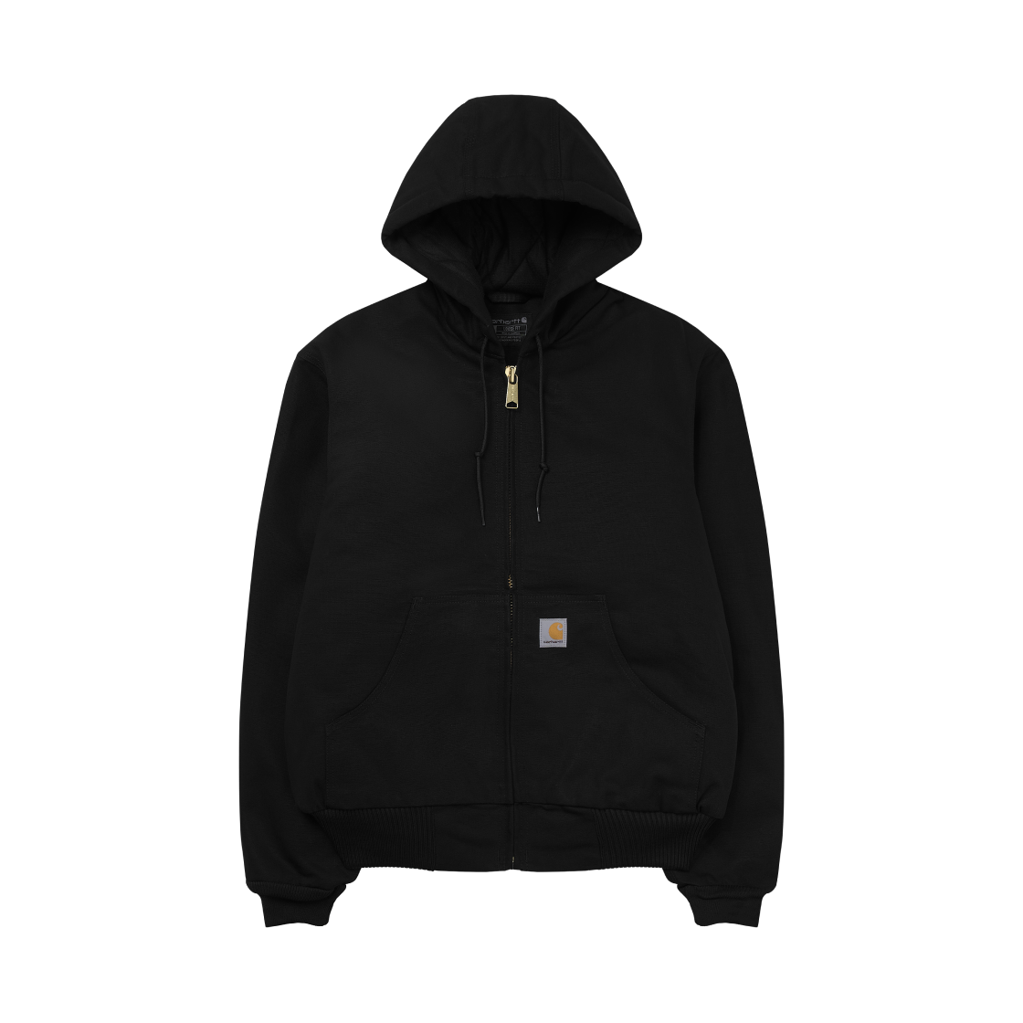 칼하트 루즈 핏 레귤러 펌 덕 플란넬 라인드 액티브 자켓 블랙(Carhartt Loose Fit Regular Firm Duck Flannel Lined Active Jacket Black)