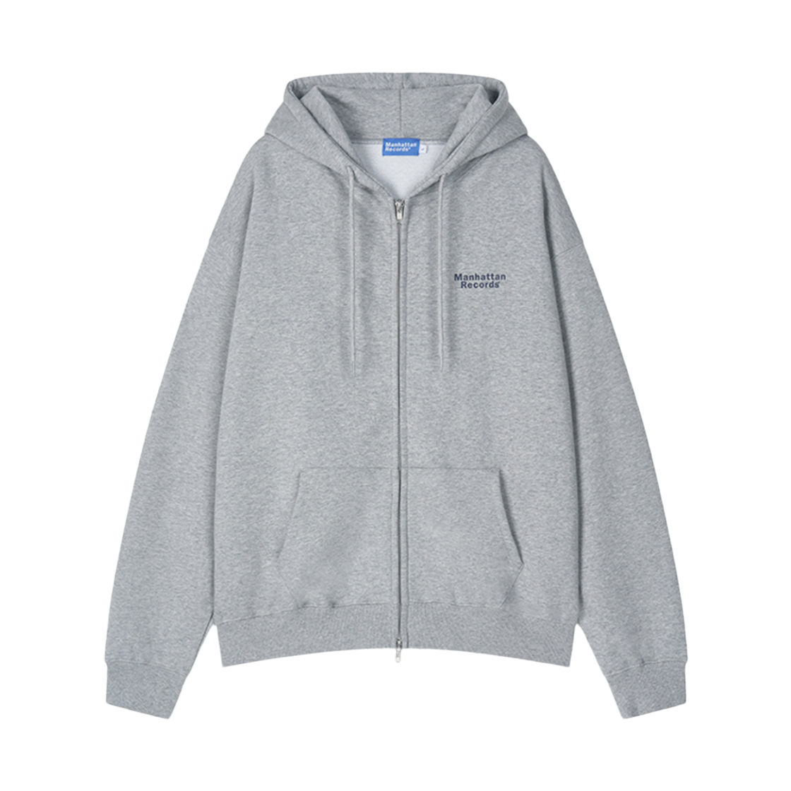 맨하탄 레코즈 클래식 집업 후디 - 그레이