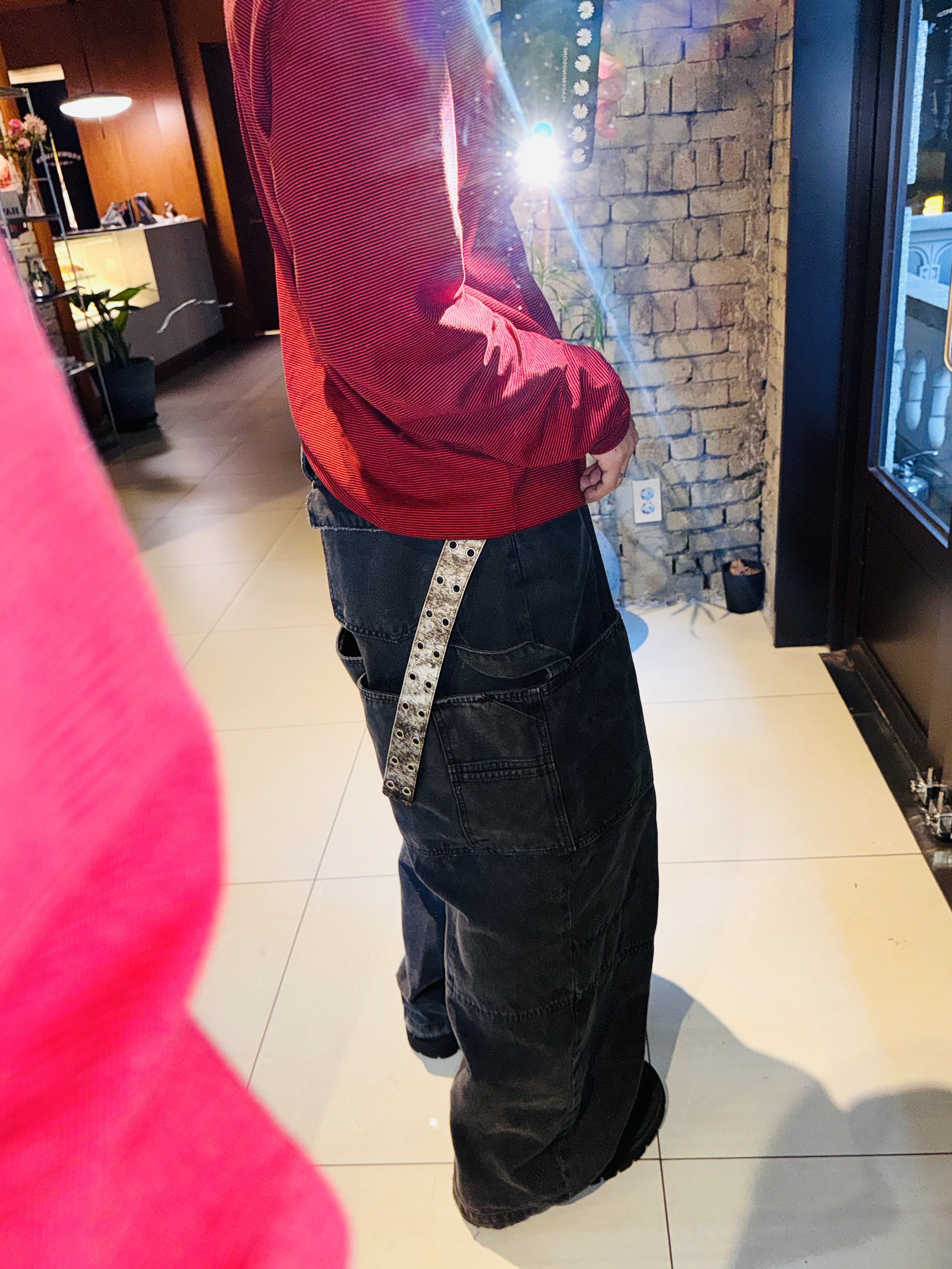 Nonnod Moleskine Bomber Jacket Matt Black, Nonnod Double Knee Cover Pants Vintage Black 착용 스타일 - 5
