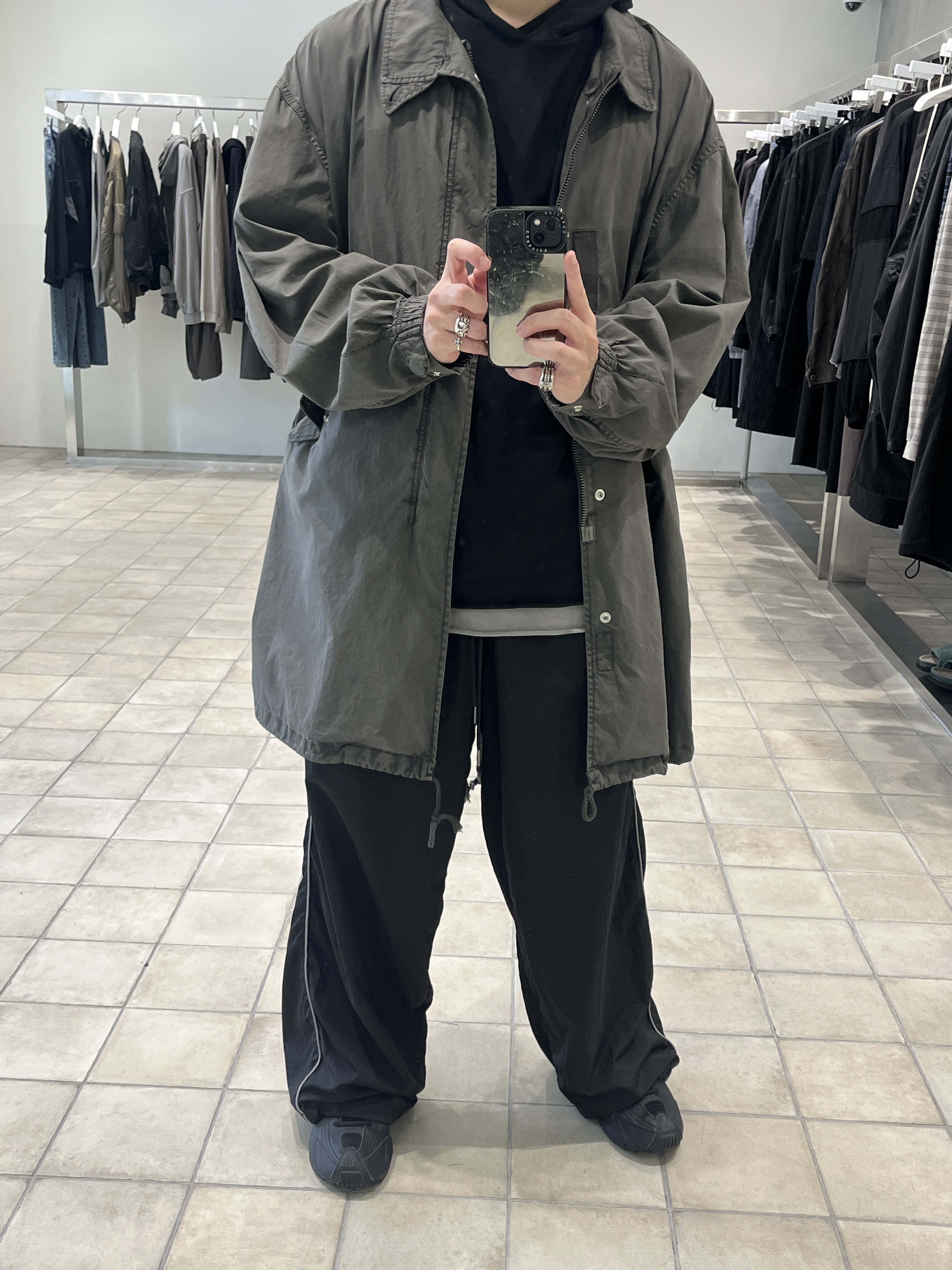 Polyteru Dell Parka Sage Gray, Polyteru Human Index Human Sleeveless Gray Beige 착용 스타일
