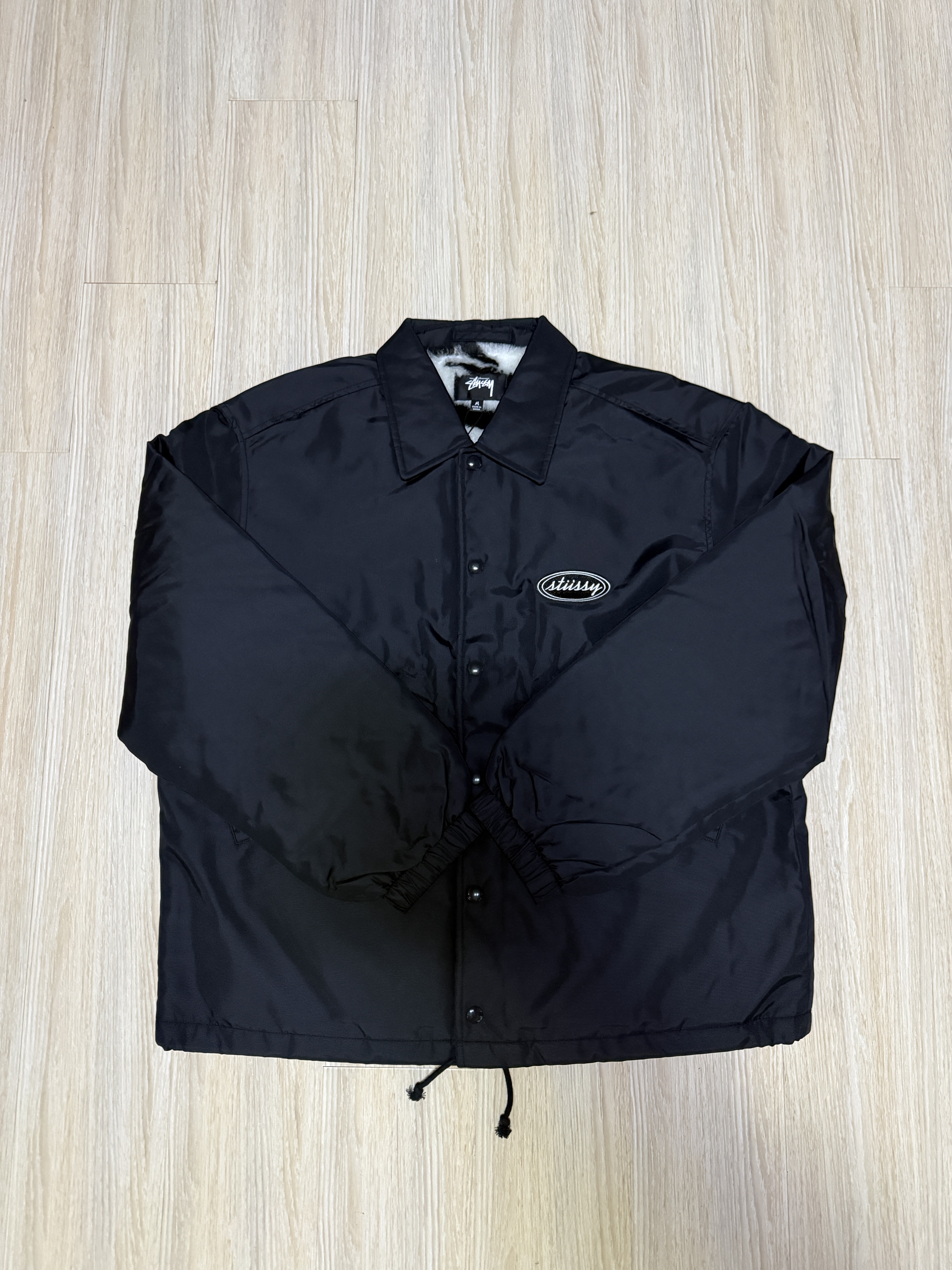 Stussy Coaches Jacket Black 착용 스타일 - 3