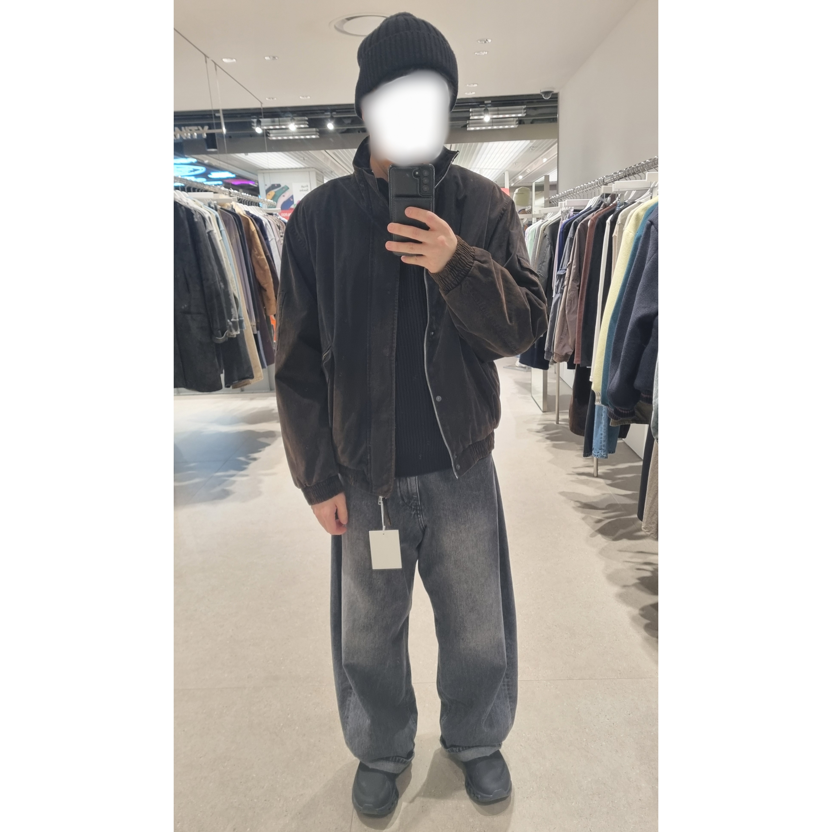 On Running x Post Archive Faction (Paf) Cloudmonster 2 Black Magnet 착용 스타일 - 1