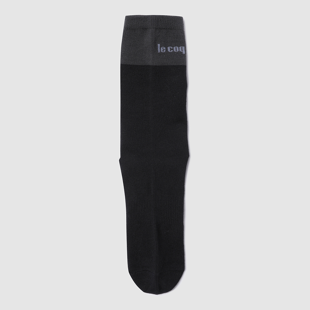 르꼬끄 스포르티브 자카드 로고 하이삭스 - 블랙 QQ323ASC91(le coq sportif Jacquard Volume Logo High Socks Black) - 4