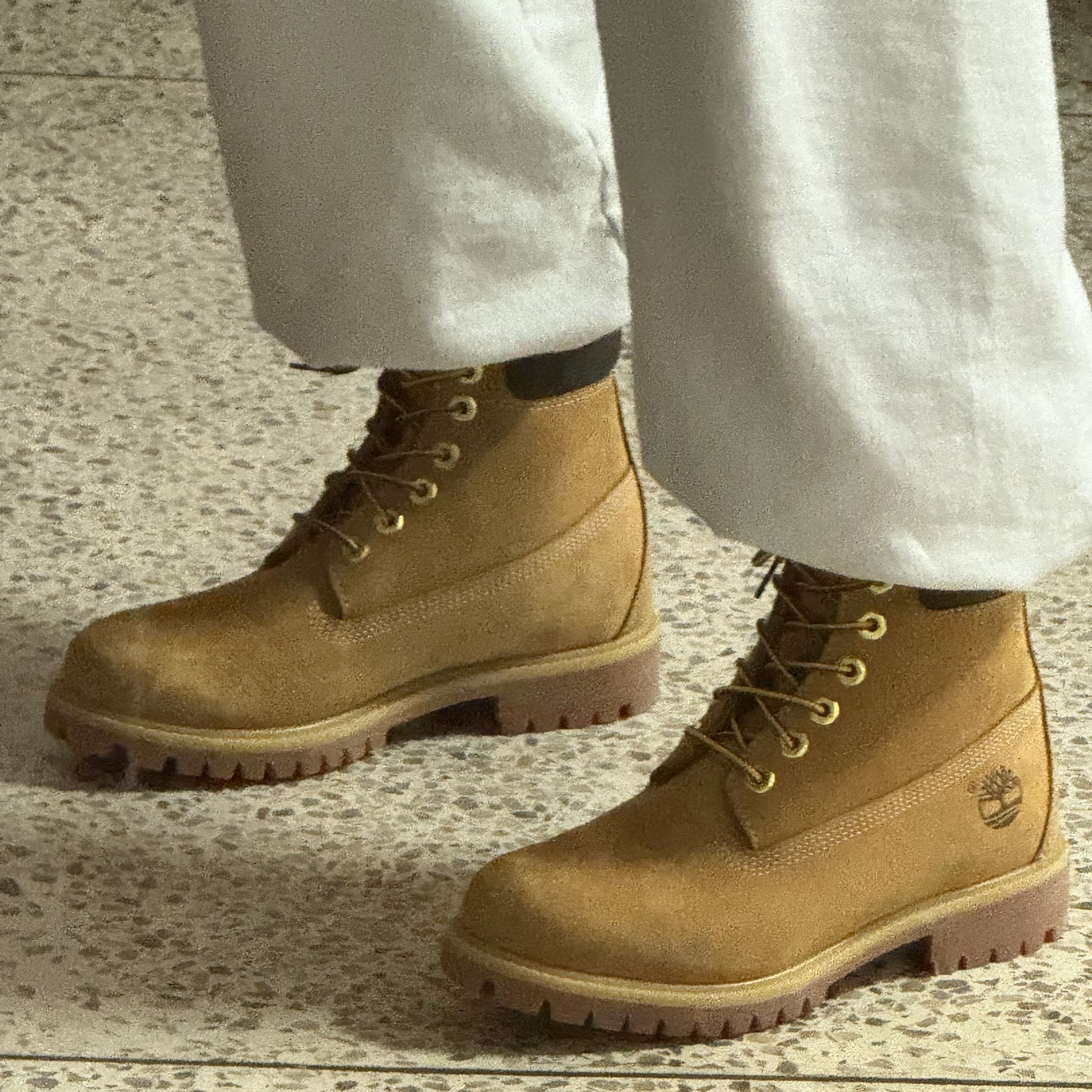 Timberland Premium 6 inch Waterproof Boot Wheat Nubuck - Wide 착용 스타일 - 3