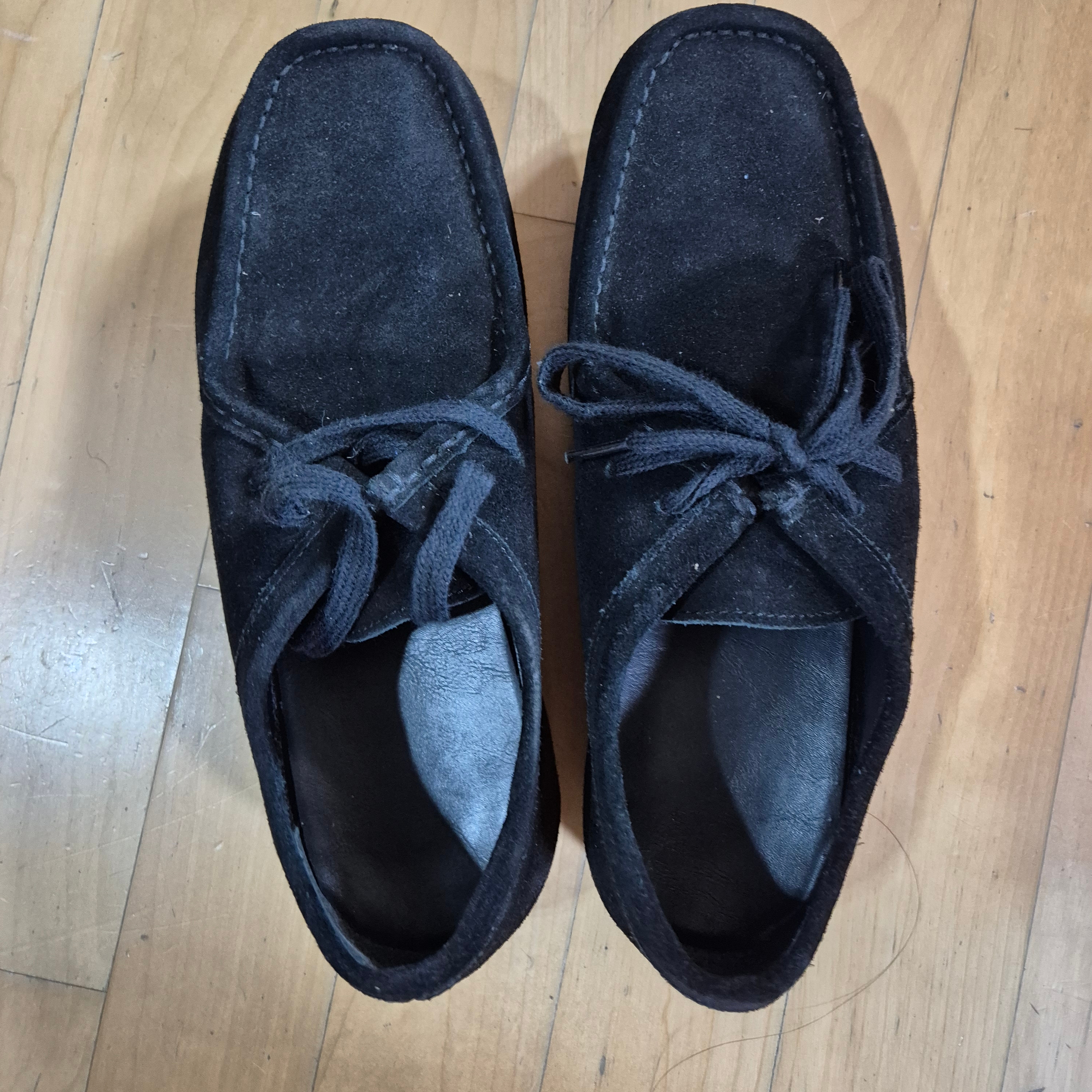 GU Real Leather Moccasin Shoes Black 착용 스타일