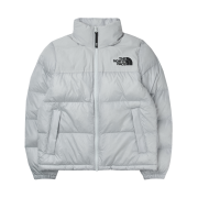 (W) The North Face Nuptse On Ball Jacket Ice Gray