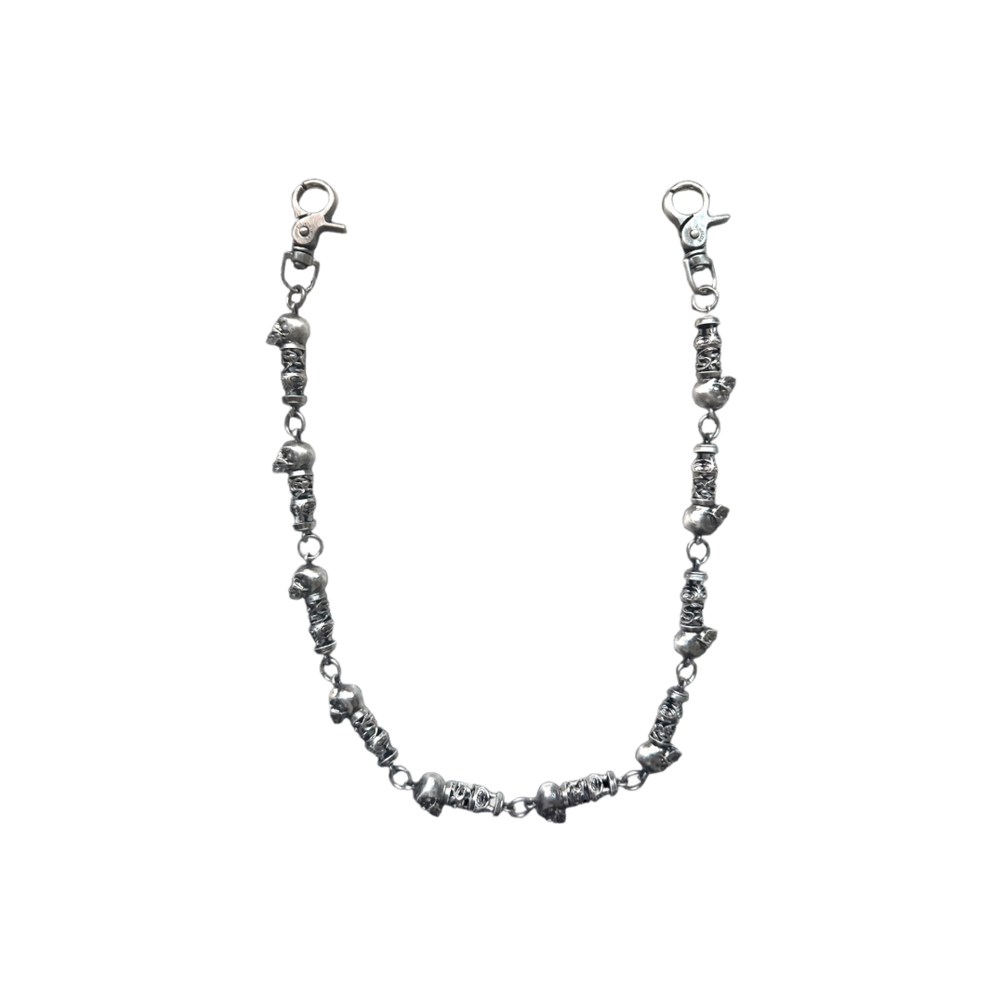 emostanceclub-0029 [프리오더] emostanceclub Broken Skull 10 Link Chain Antique Silver