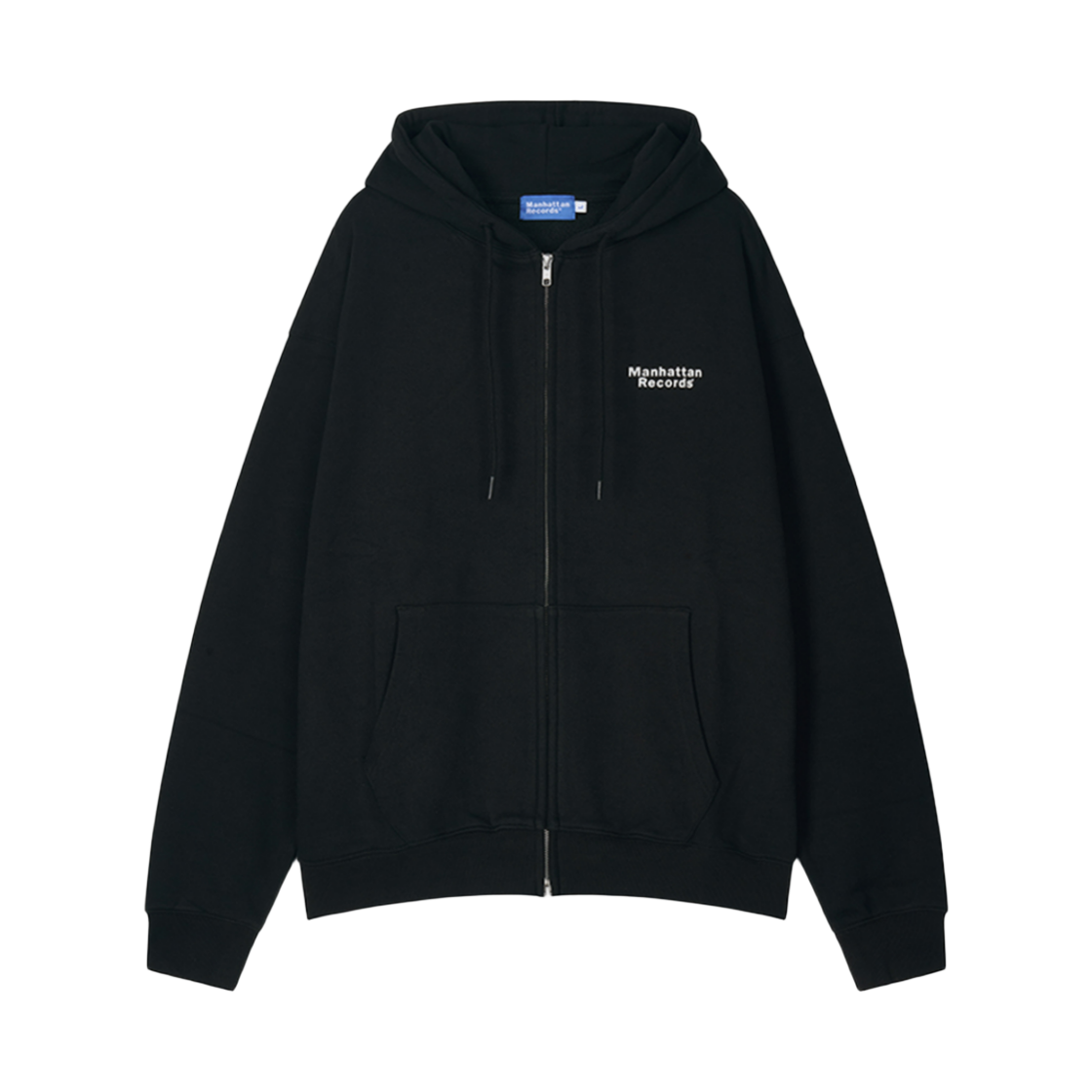 맨하탄 레코즈 클래식 집업 후디 - 블랙