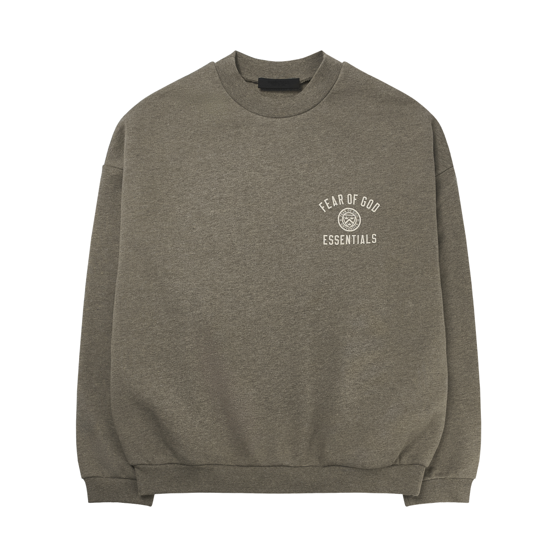 에센셜 플리스 크루넥 헤더 그레이 - 24FW(Essentials Fleece Crewneck Heather Grey - 24FW)