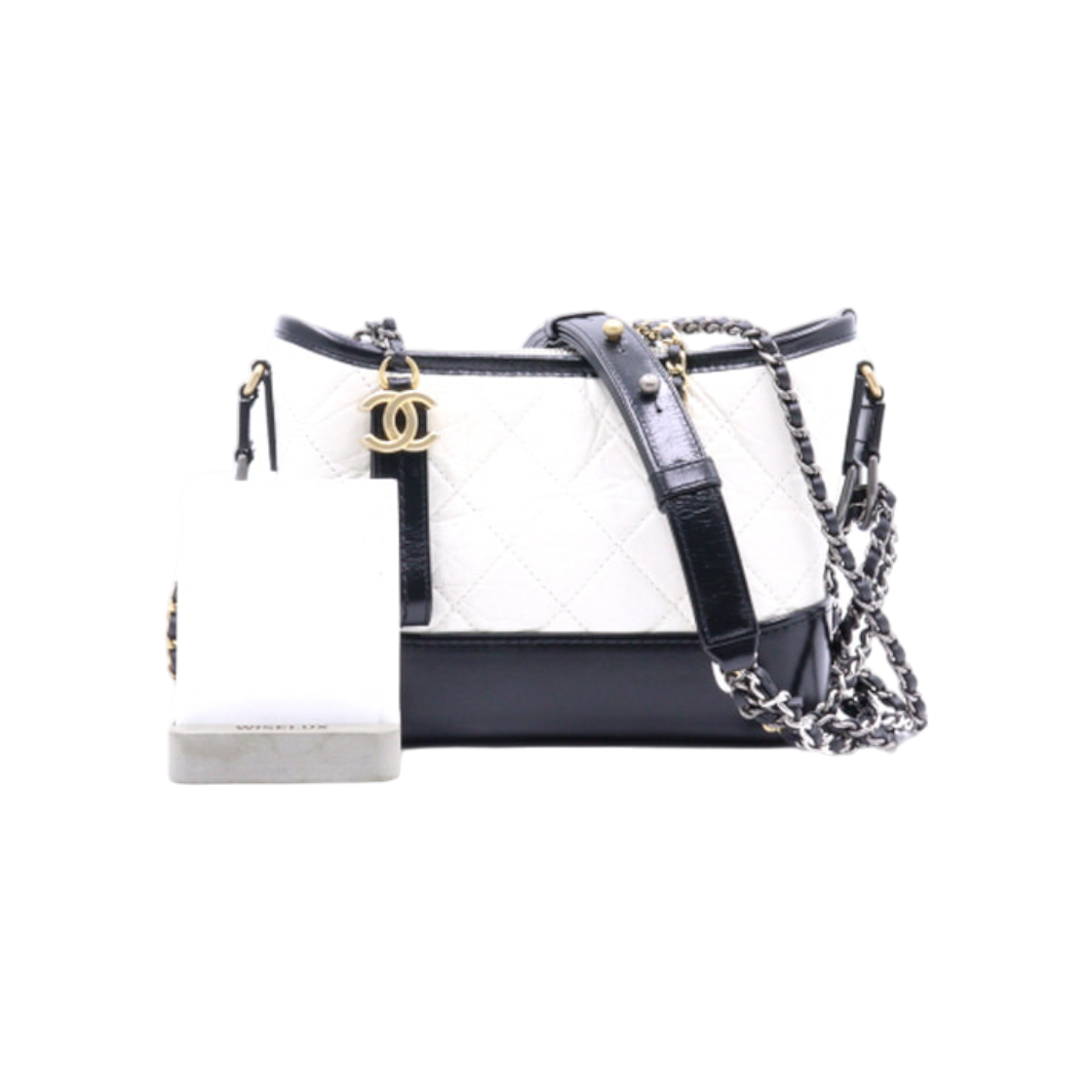 샤넬 A91810 화이트 블랙 가브리엘 호보 스몰 체인 숄더백 겸 크로스백 aa31574(Chanel A91810 White and Black Gabrielle Hobo Small Chain Shoulder Bag/Crossbody AA31574) - 1