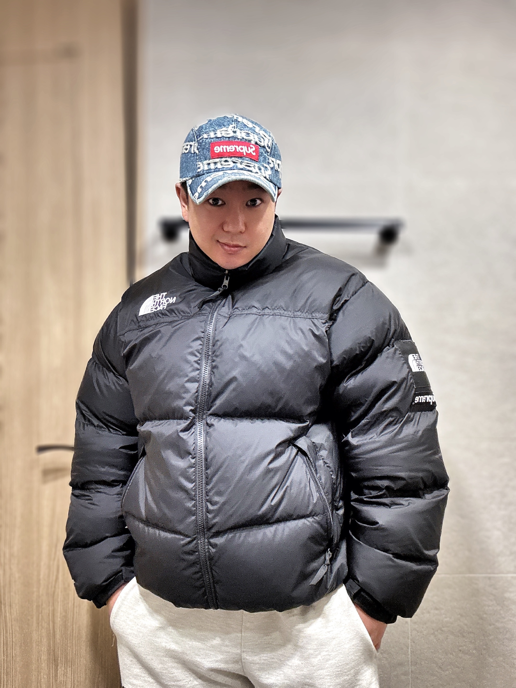 The North Face White Label Slope 3L Jacket Charcoal Grey, Nike x Stussy Air Penny II Rattan and Limestone 착용 스타일 - 7
