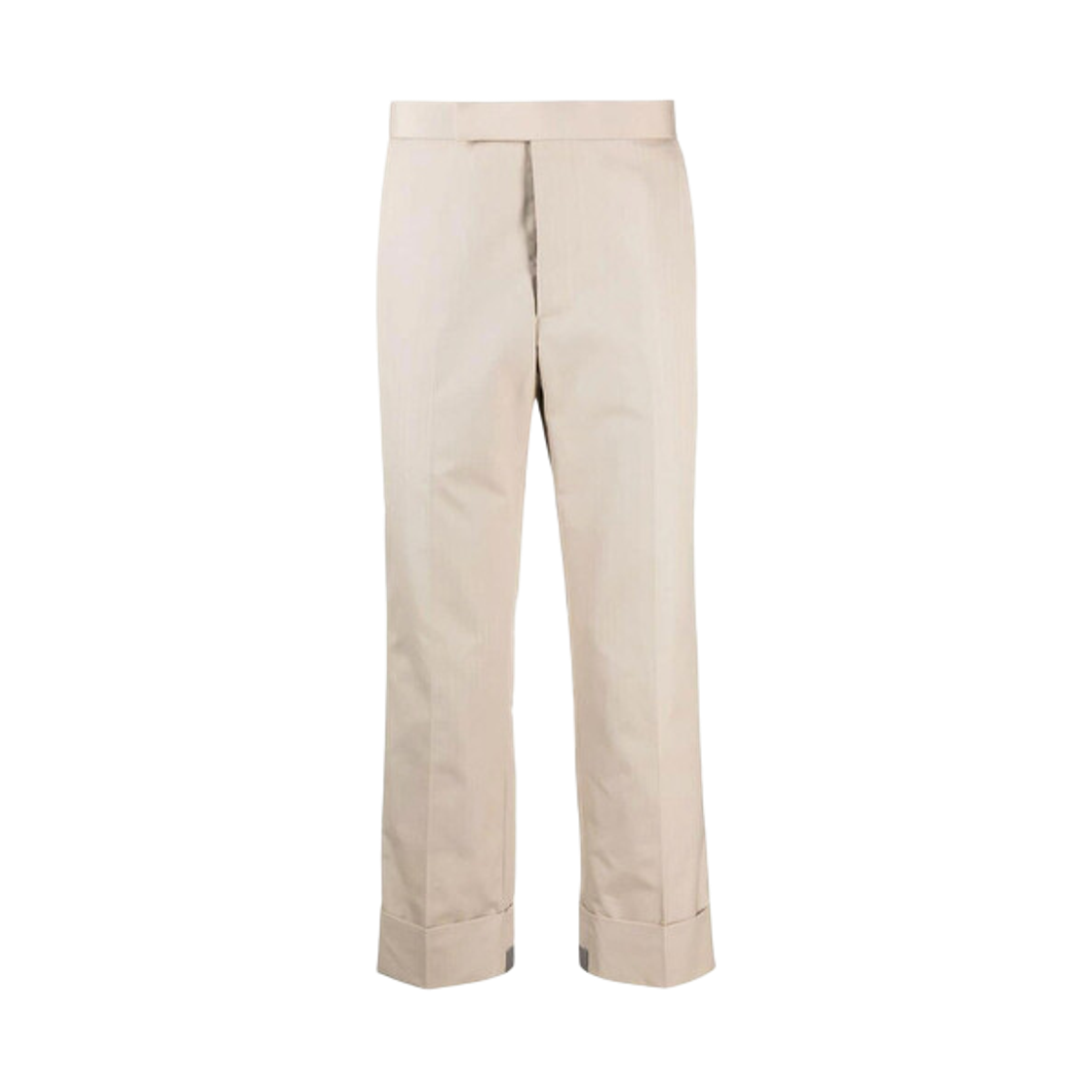 MTC214A-04502-250 Thom Browne Typewriter Cloth Classic Backstrap Trousers Khaki