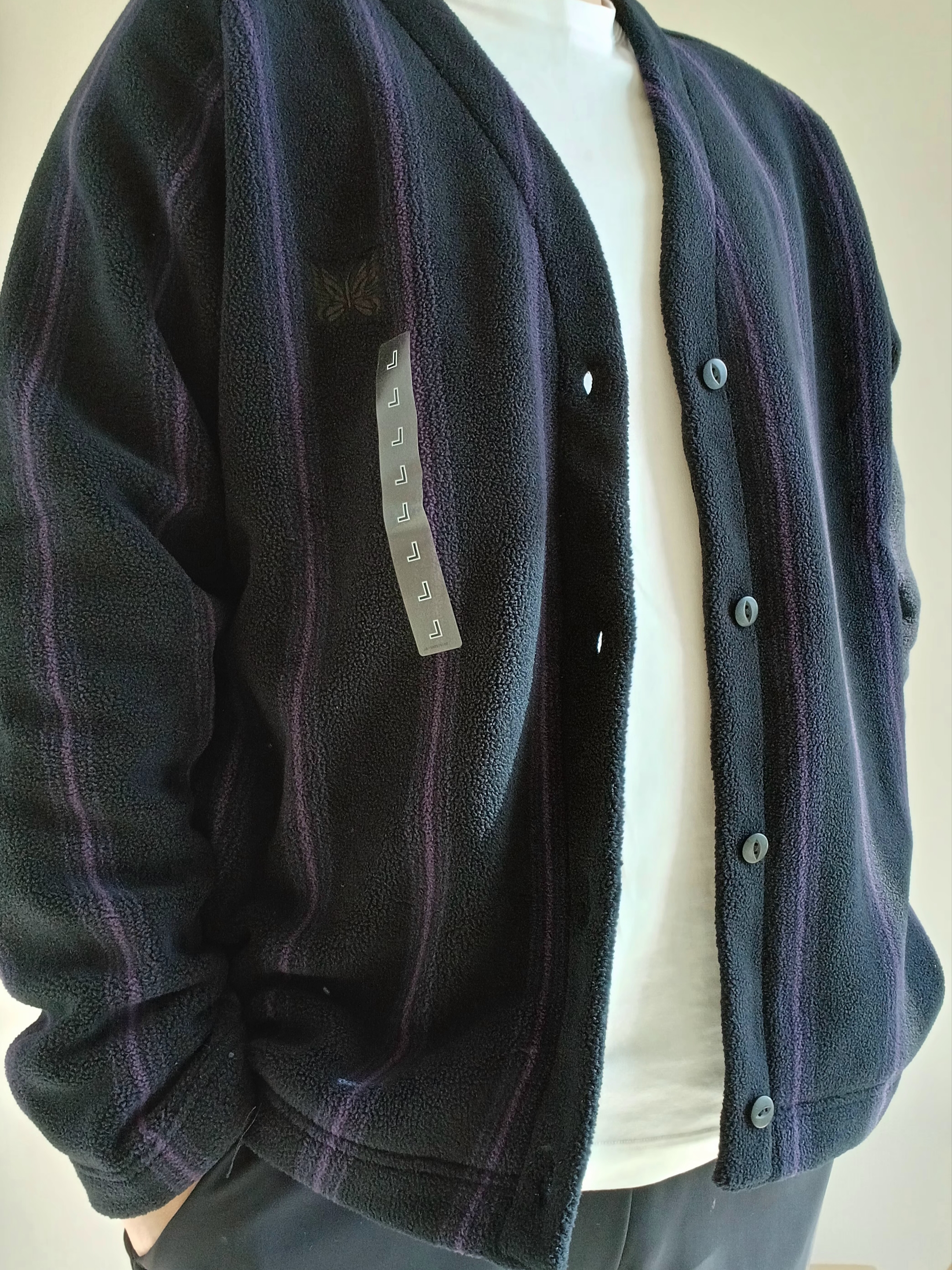 Uniqlo x Needles Fleece Wide Pants Black - KR, UGG x Palace Tasman Slipper Black Camo 착용 스타일 - 5
