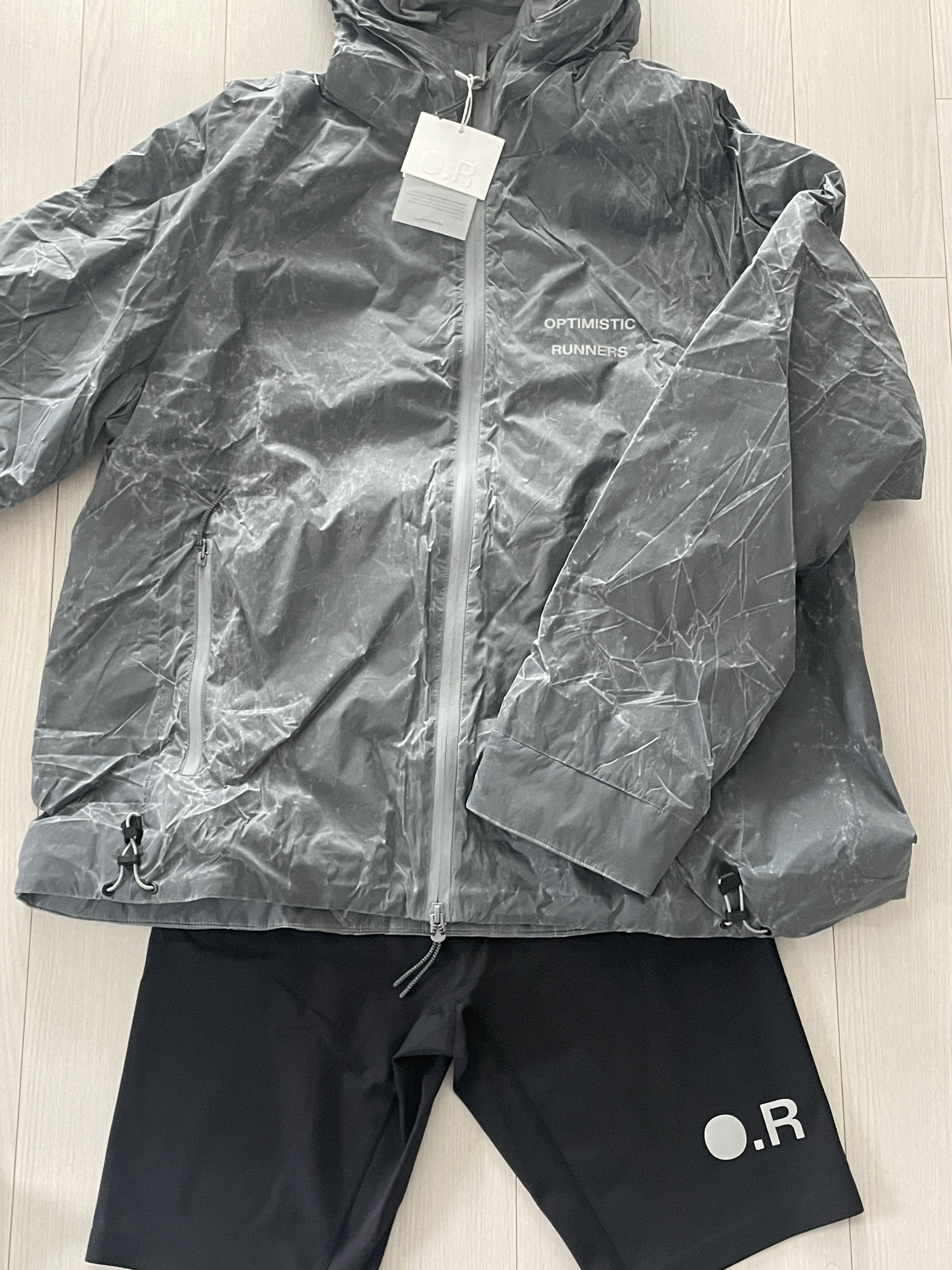 Optimistic Runners Short Tights Black 착용 스타일