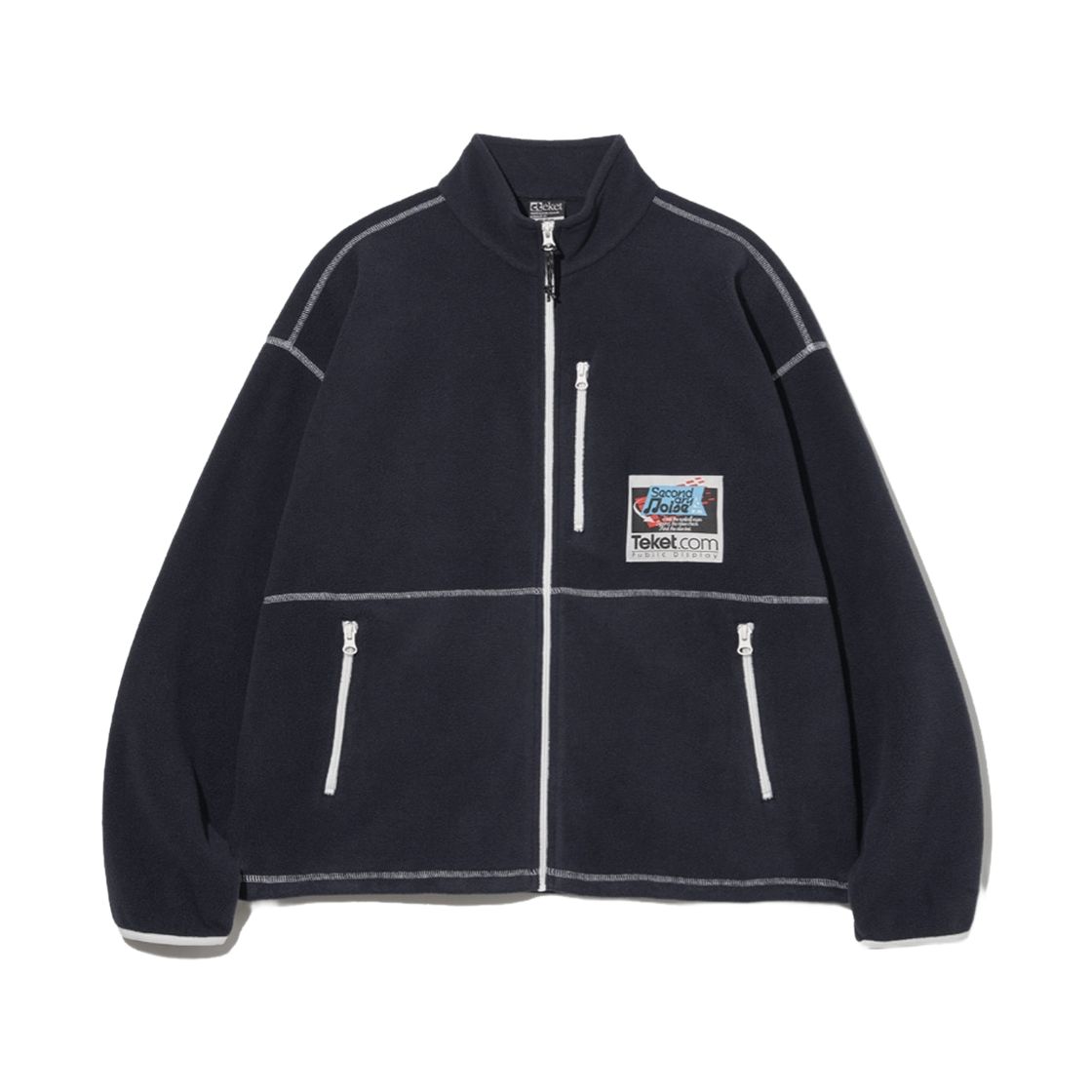 테켓 세컨더리 노이즈 플리스 자켓 네이비(Teket Secondary Noise Fleece Jacket Navy)