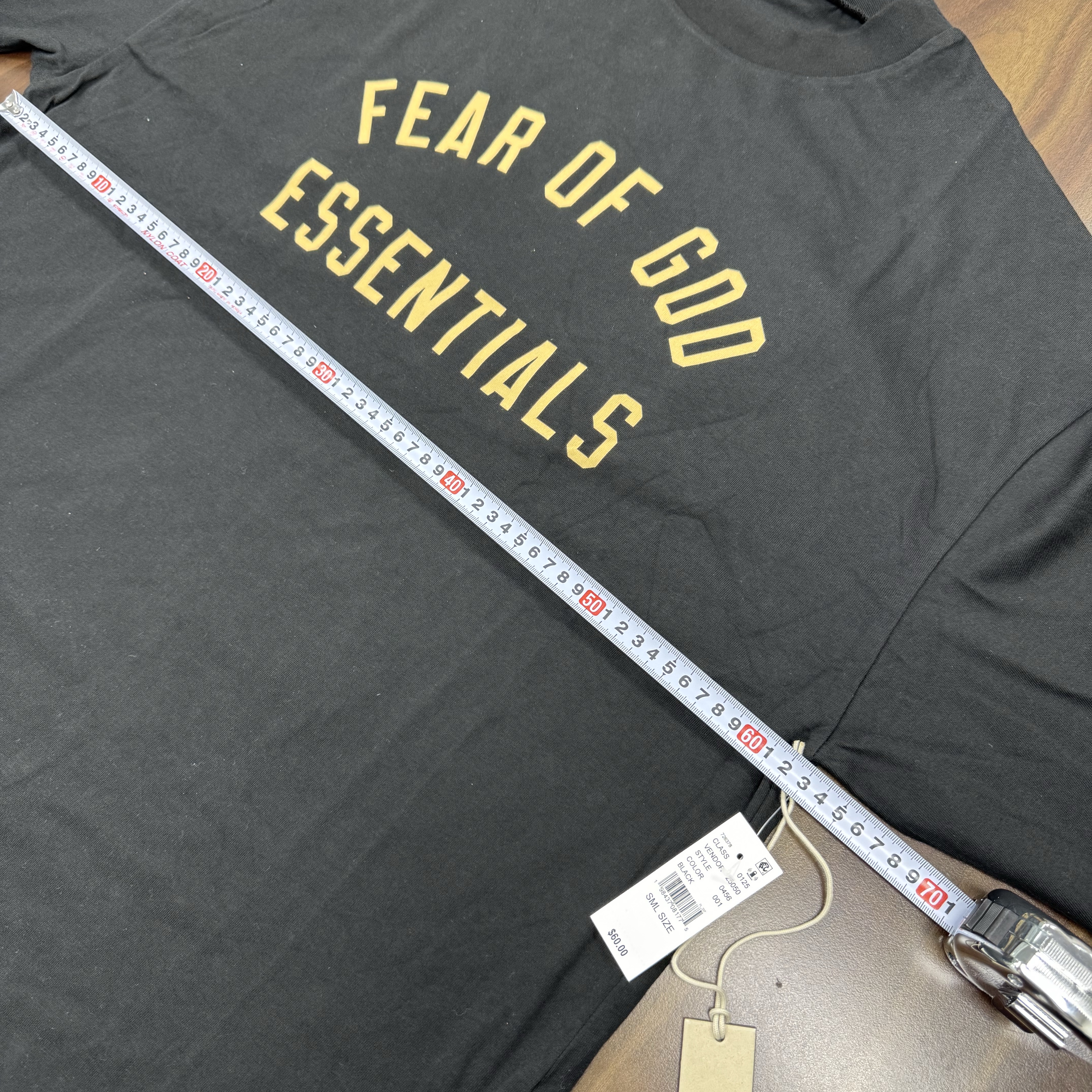 Essentials Jersey Long Sleeve Tee Black - 24FW 착용 스타일 - 2