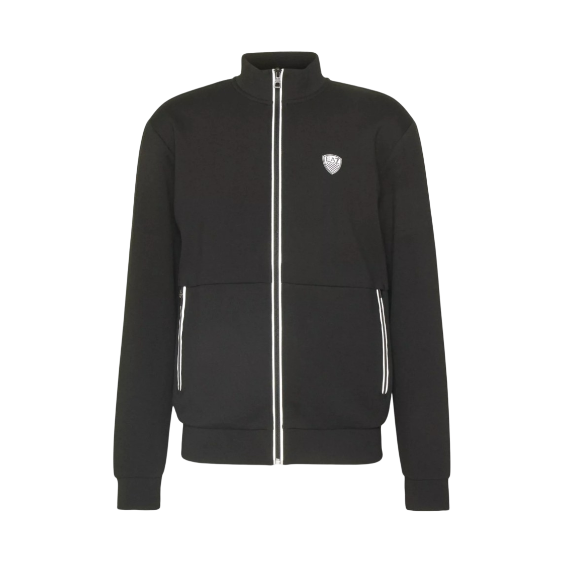 8NPM19PJ4EZ1200 Emporio Armani EA7 Logo Zip Up Jacket Black