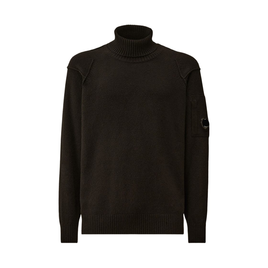 C.P. 컴퍼니 램스울 GRS 터틀넥 스웨터 블랙 - 25FW(C.P. Company Lambswool GRS Turtleneck Sweater Black - 25FW)