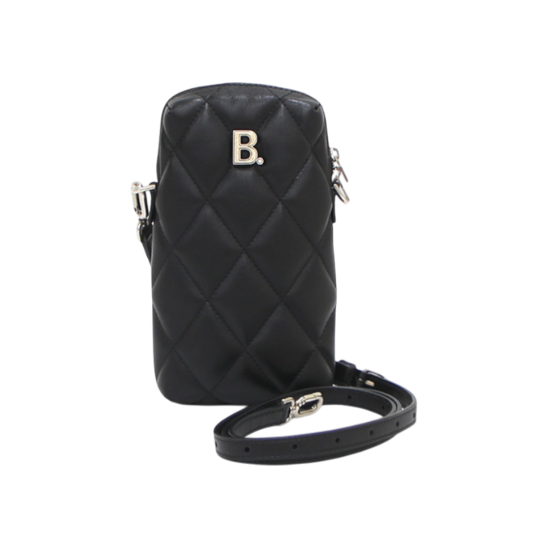 ITDGAW5OWOFI Balenciaga Logo Quilted Mini Rectangular Crossbody Bag 593375