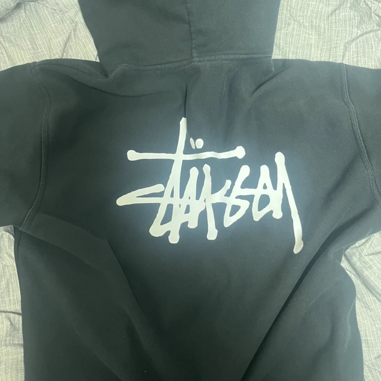 Stussy Basic Stussy Hoodie Black 착용 스타일