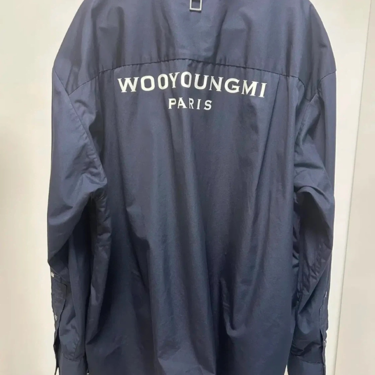 Wooyoungmi Cotton Back Logo Shirt Black - 25SS 착용 스타일