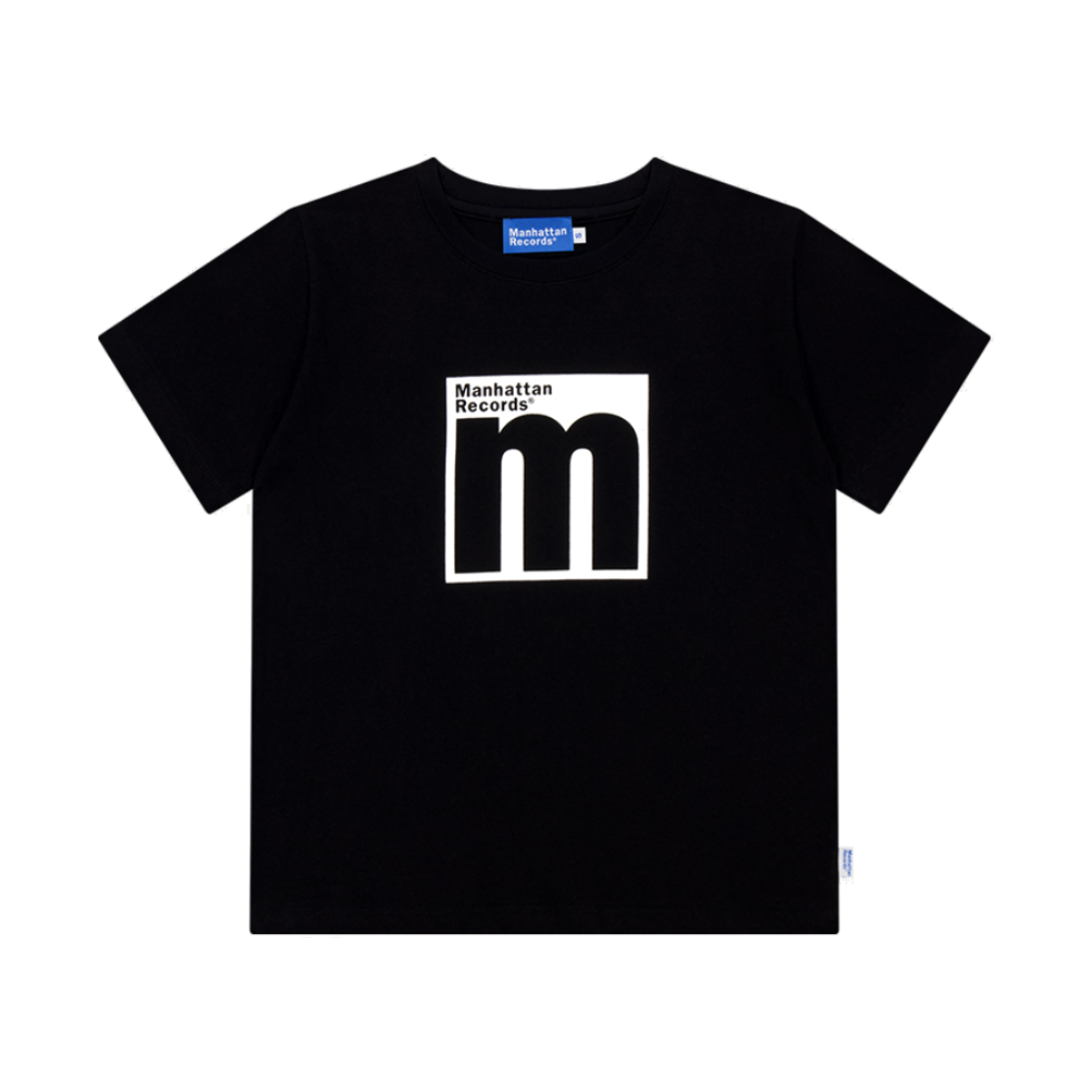 MR25SS014BK Manhattan Records W M Logo T-shirt - Black